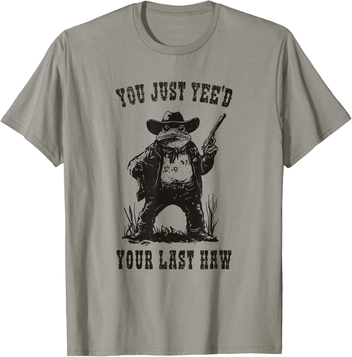 Funny Cowboy Frog Meme T-Shirt You Just Yee'd Your Last Haw Humor Tee - 10