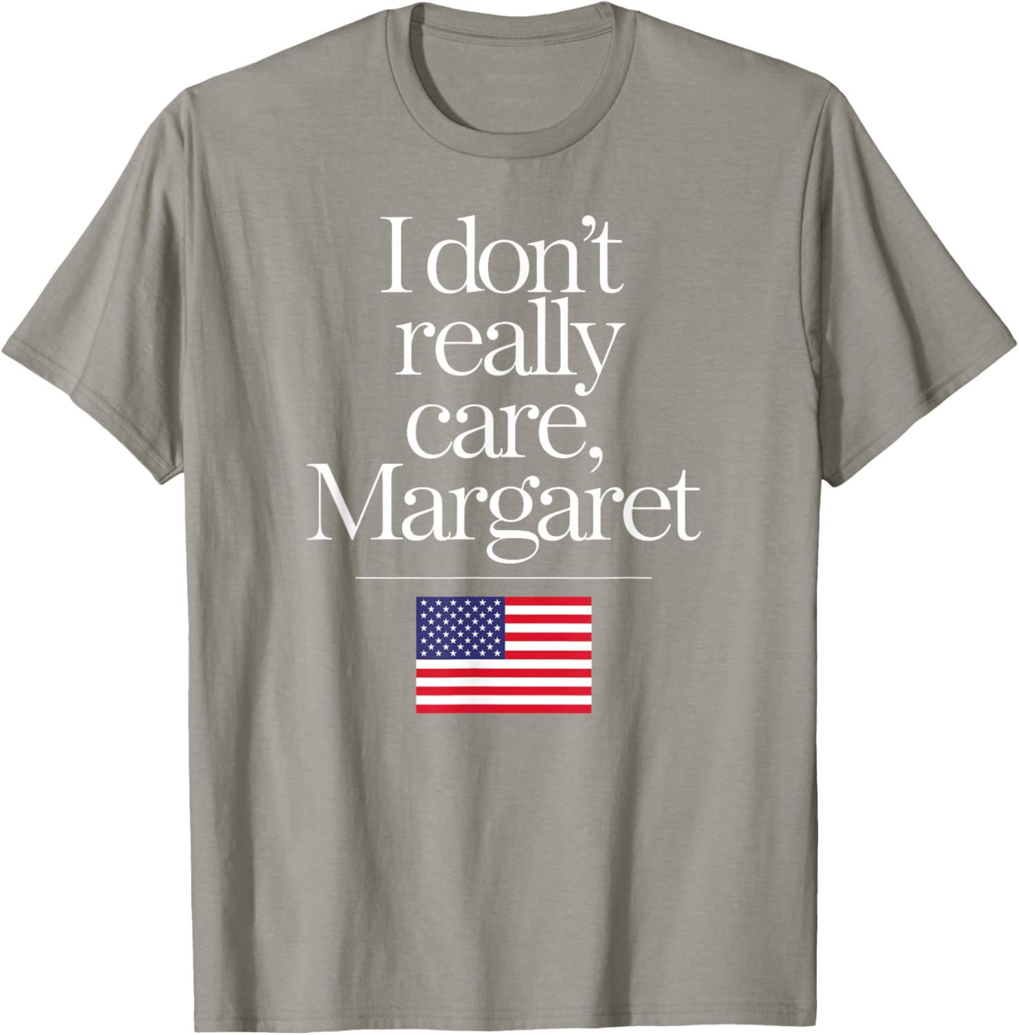 Funny Minimalist JD Vance T-Shirt I Don't Really Care Margaret Design - 4