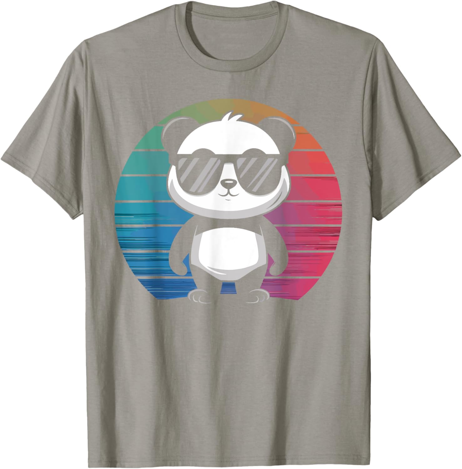 Retro Panda T-Shirt with Sunglasses for Chill Vibes and Fun Style - 12