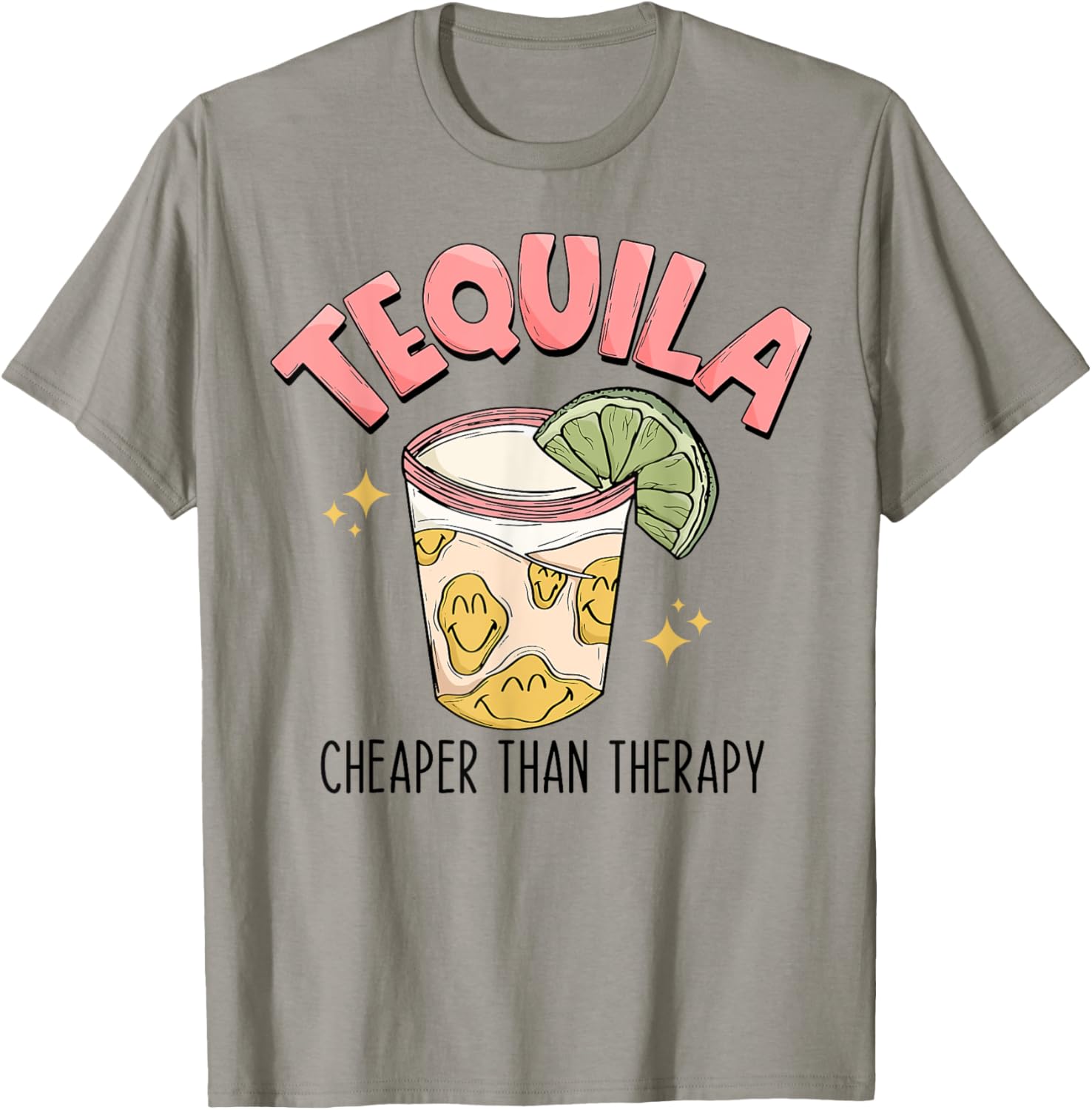 Funny Tequila Therapy T-Shirt for Fun Mexican Style Drinking Lovers - 10