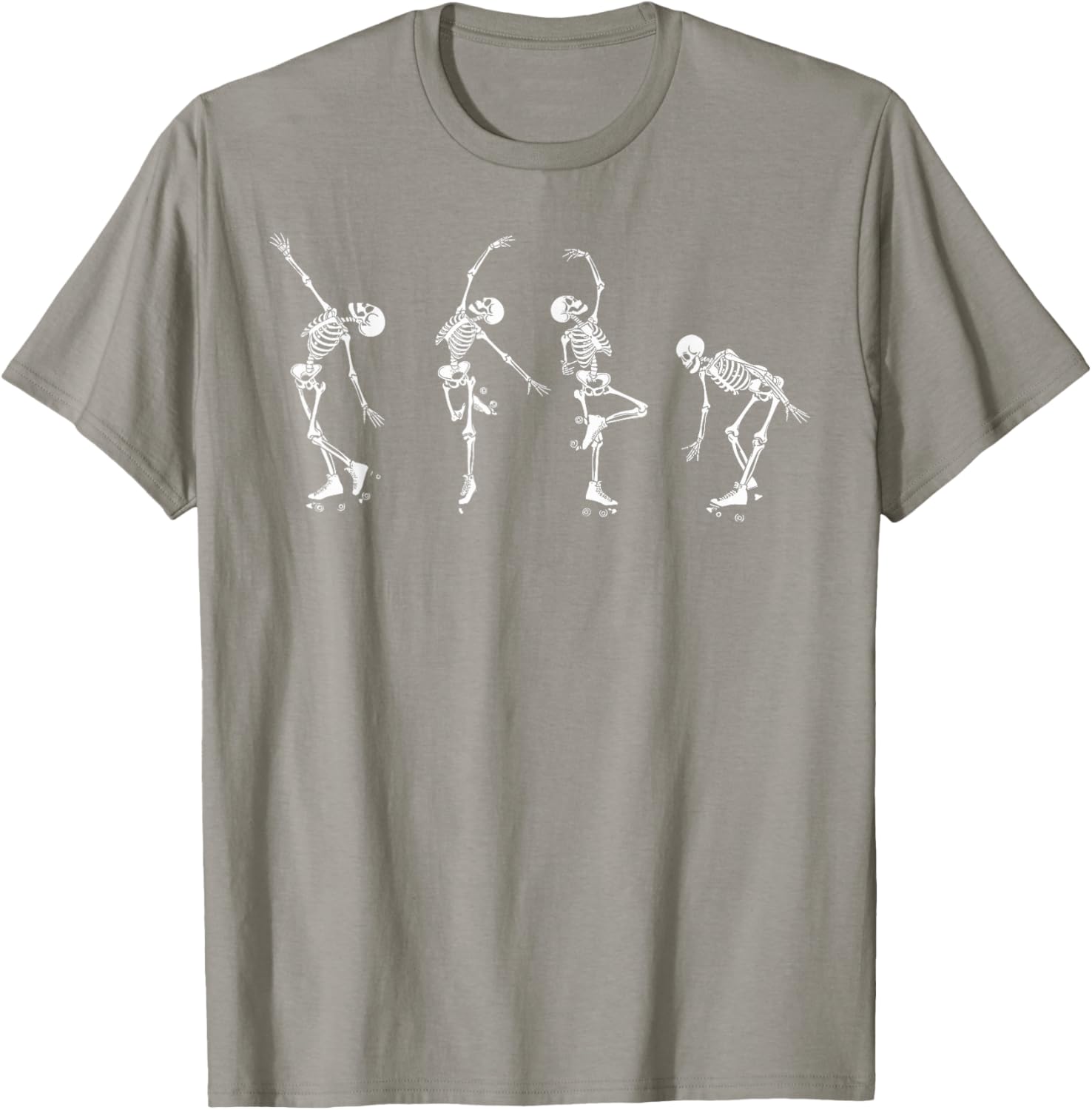 Skeletons Dancing on Roller Skates T-Shirt for Roller Derby Fans - 6