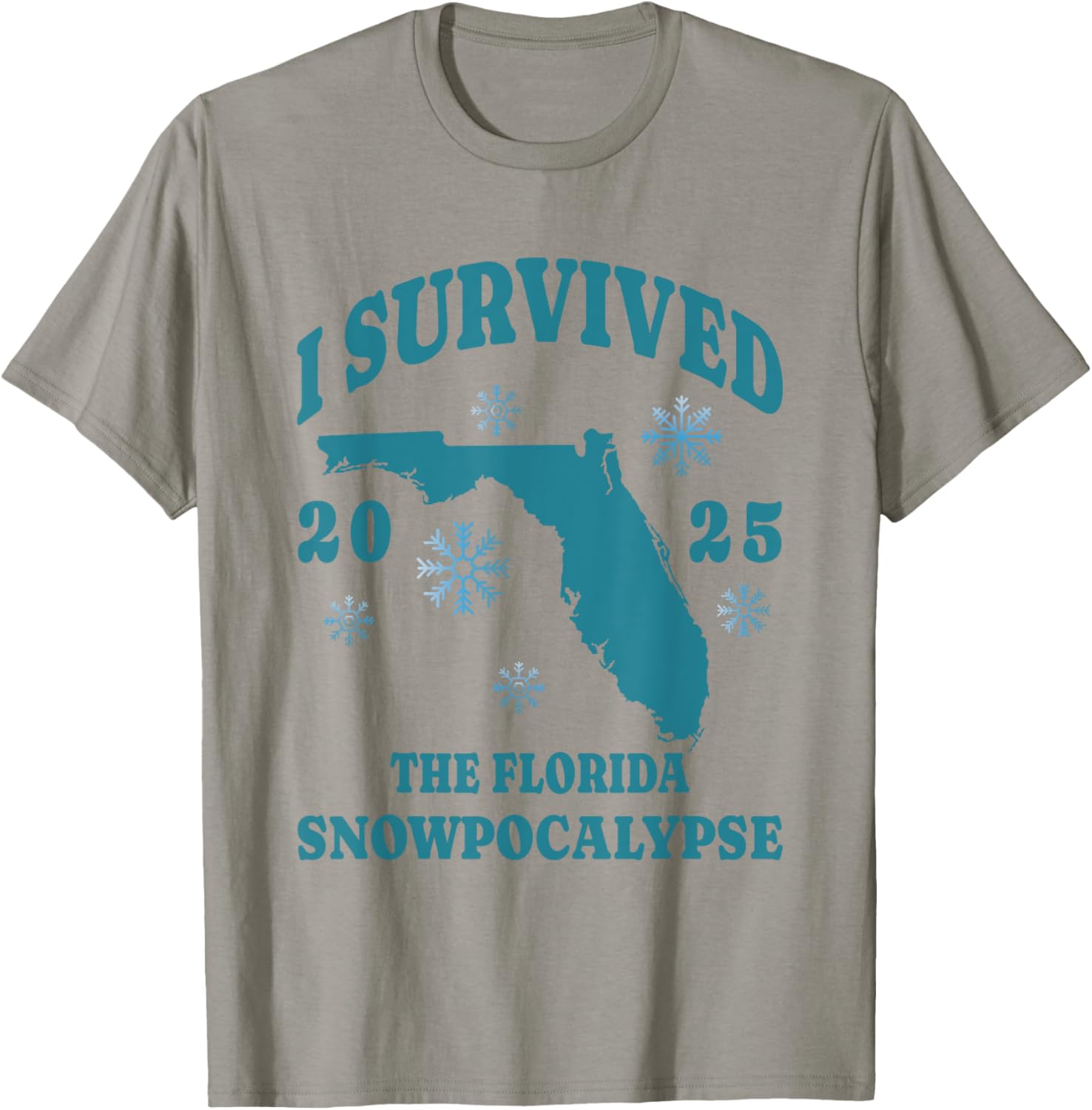 I Survived the Florida Snowpocalypse 2025 Graphic Tee Shirt - 6