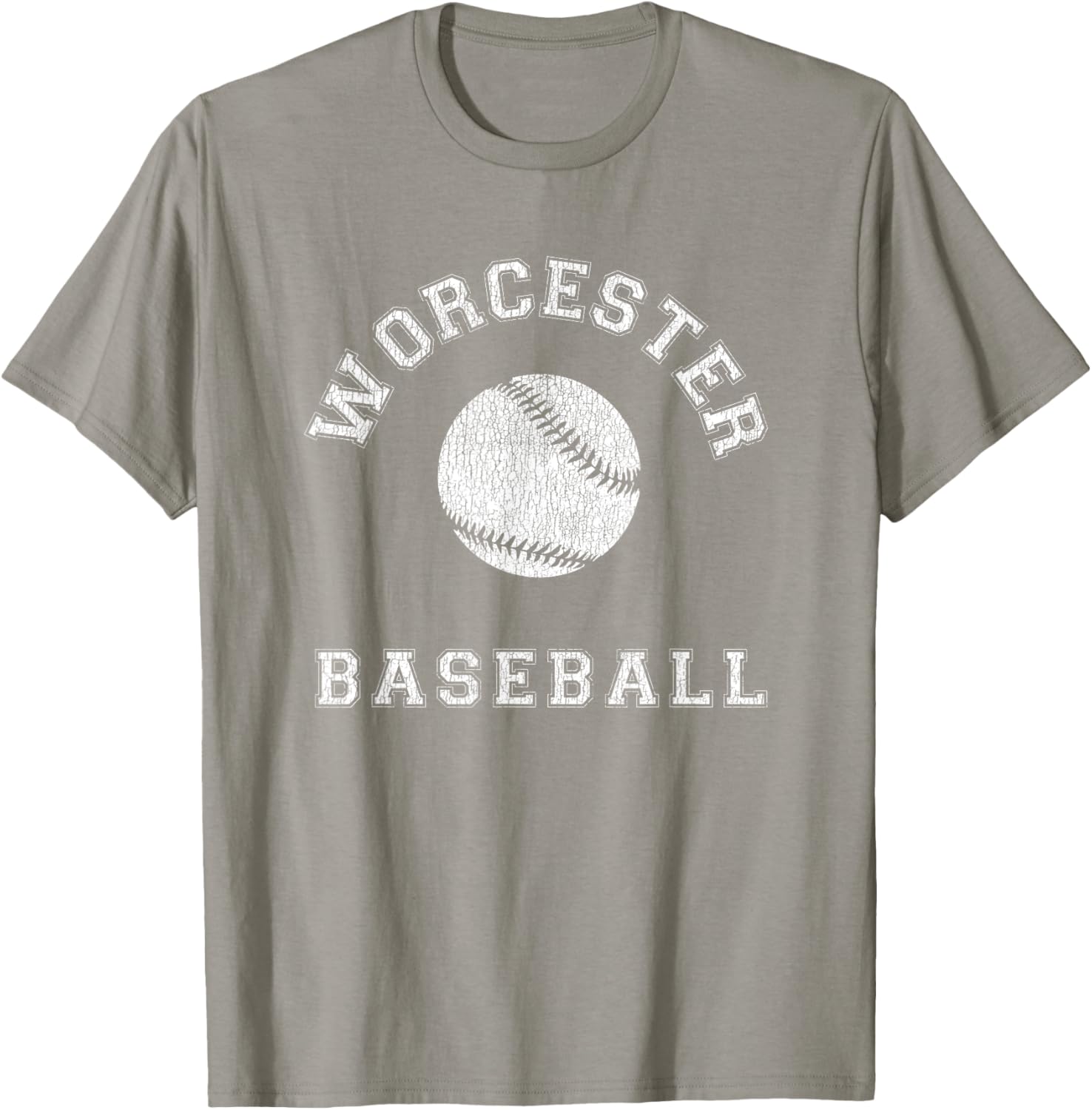 Worcester Baseball Distressed Retro Classic T-Shirt for Fans & Casual Wear - 4