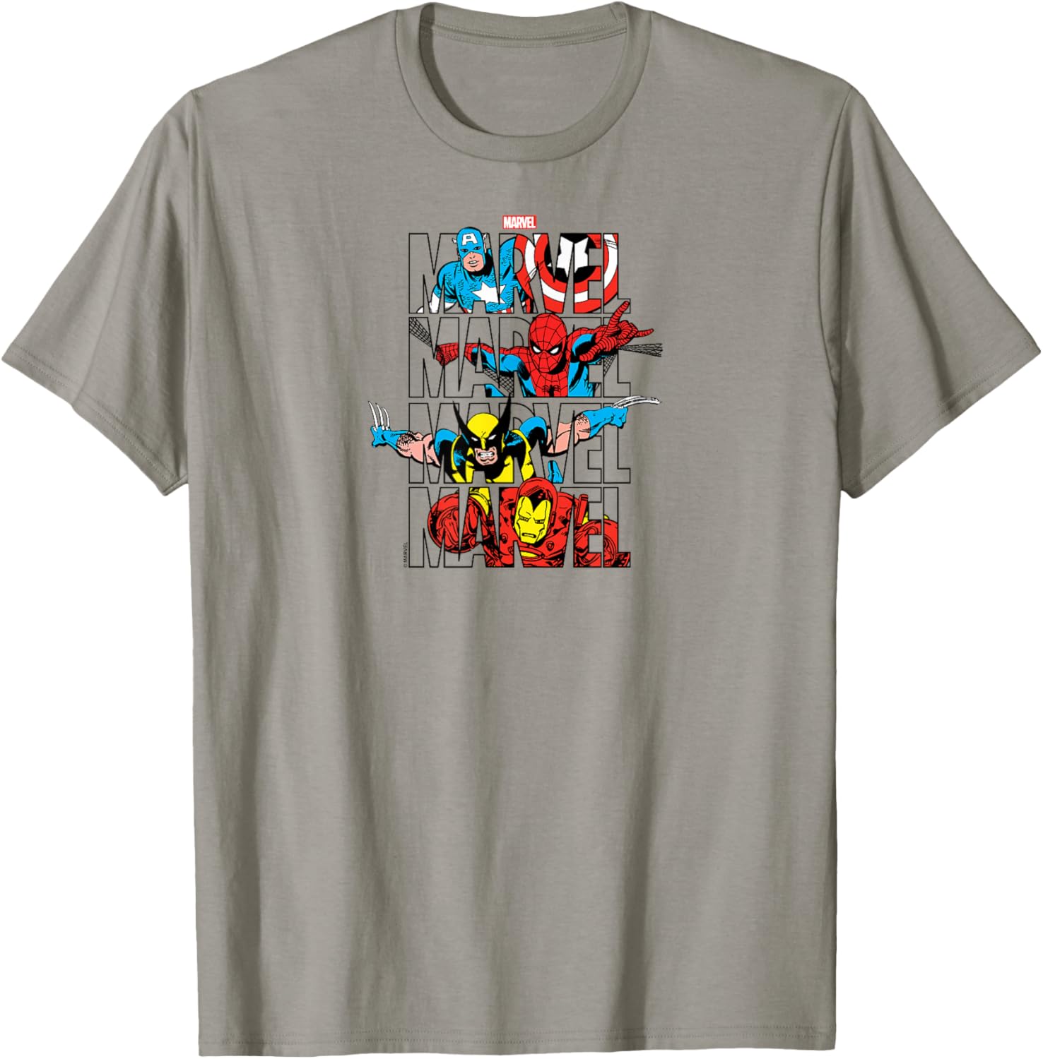 Marvel Logo Stack T-Shirt Stylish Graphic Tee for Fans and Collectors - 2