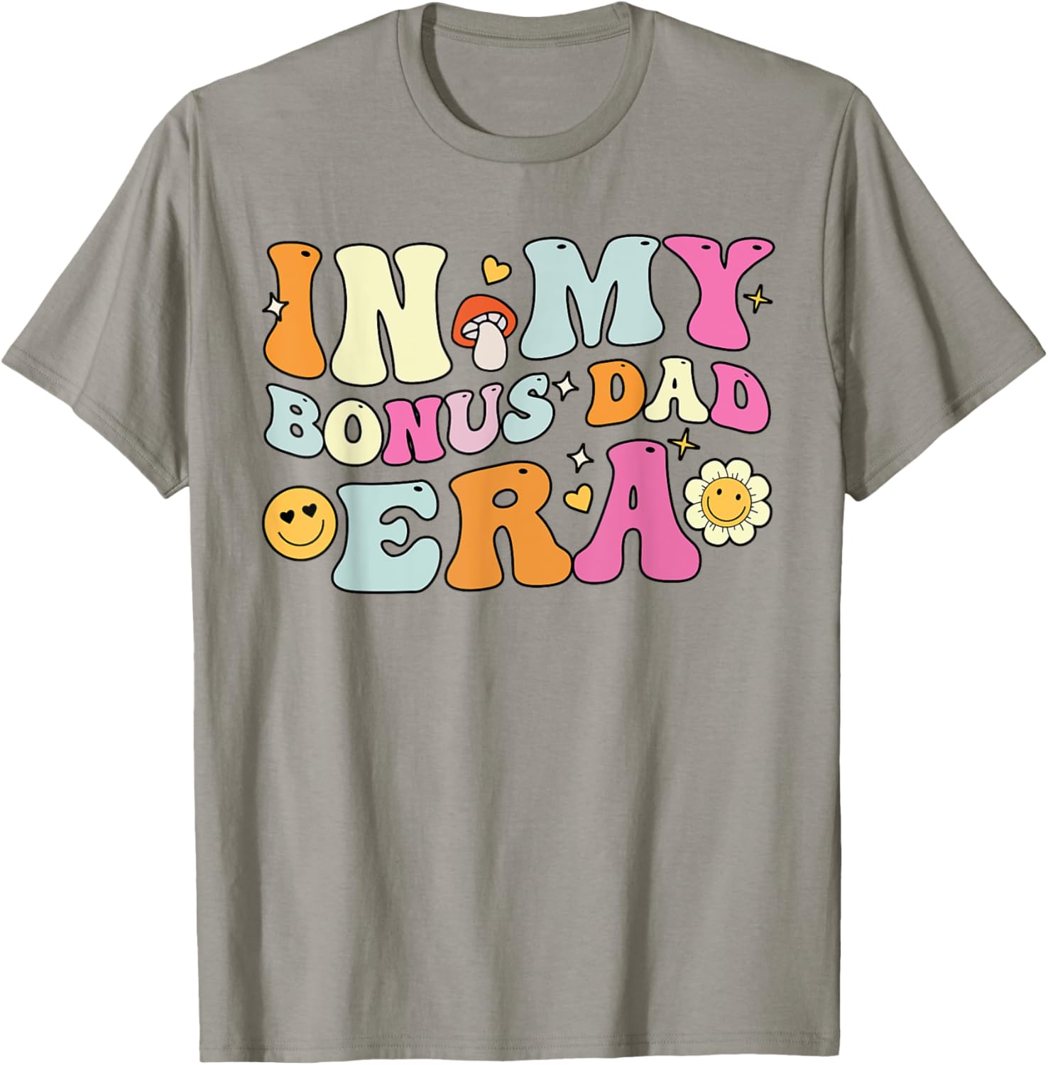 Groovy Bonus Dad T-Shirt for Father's Day Gift, Fun Stepdad Apparel - 6