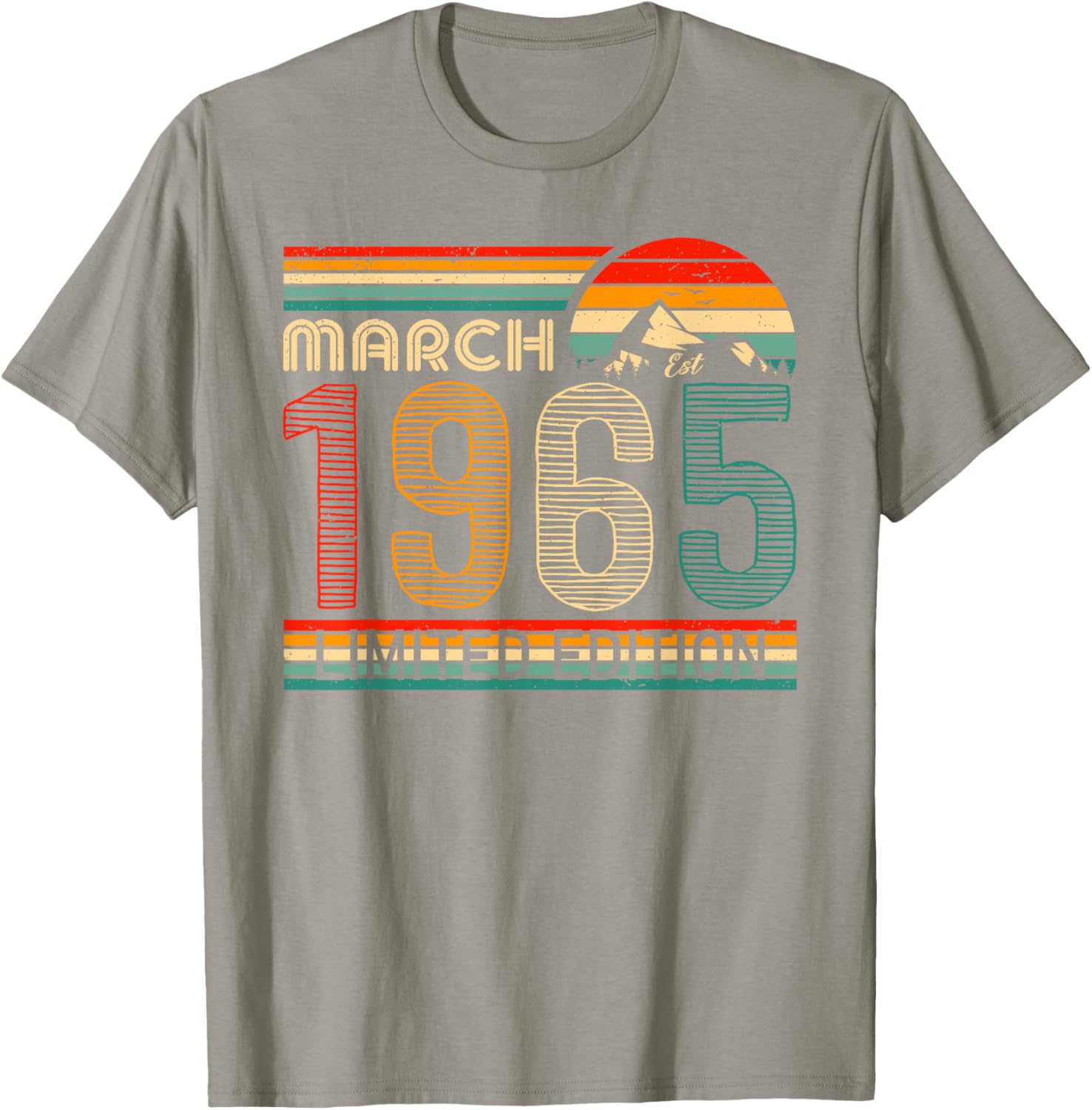 March 1965 Vintage Birthday T-Shirt Classic Design for Timeless Style - 17