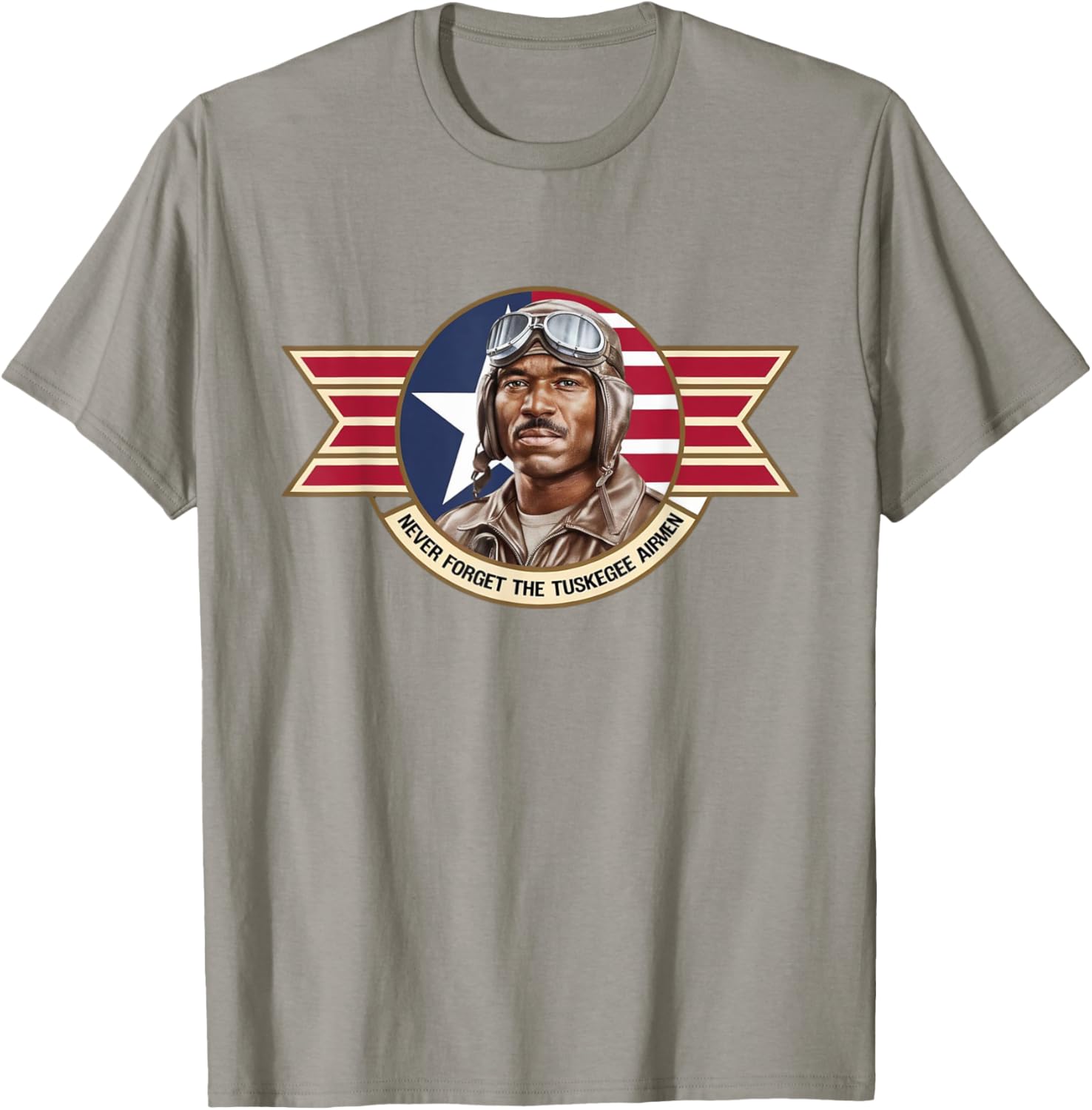 Retro Black Airmen T-Shirt Honoring WWII Tuskegee Pilots History - 6