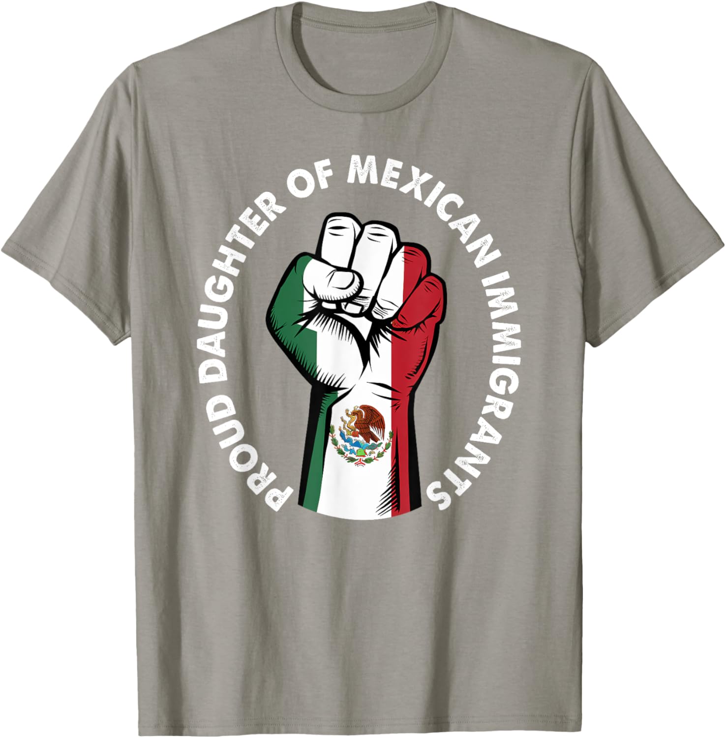 Proud Daughter of Mexican Immigrants Mexico Flag T-Shirt for Women - 5