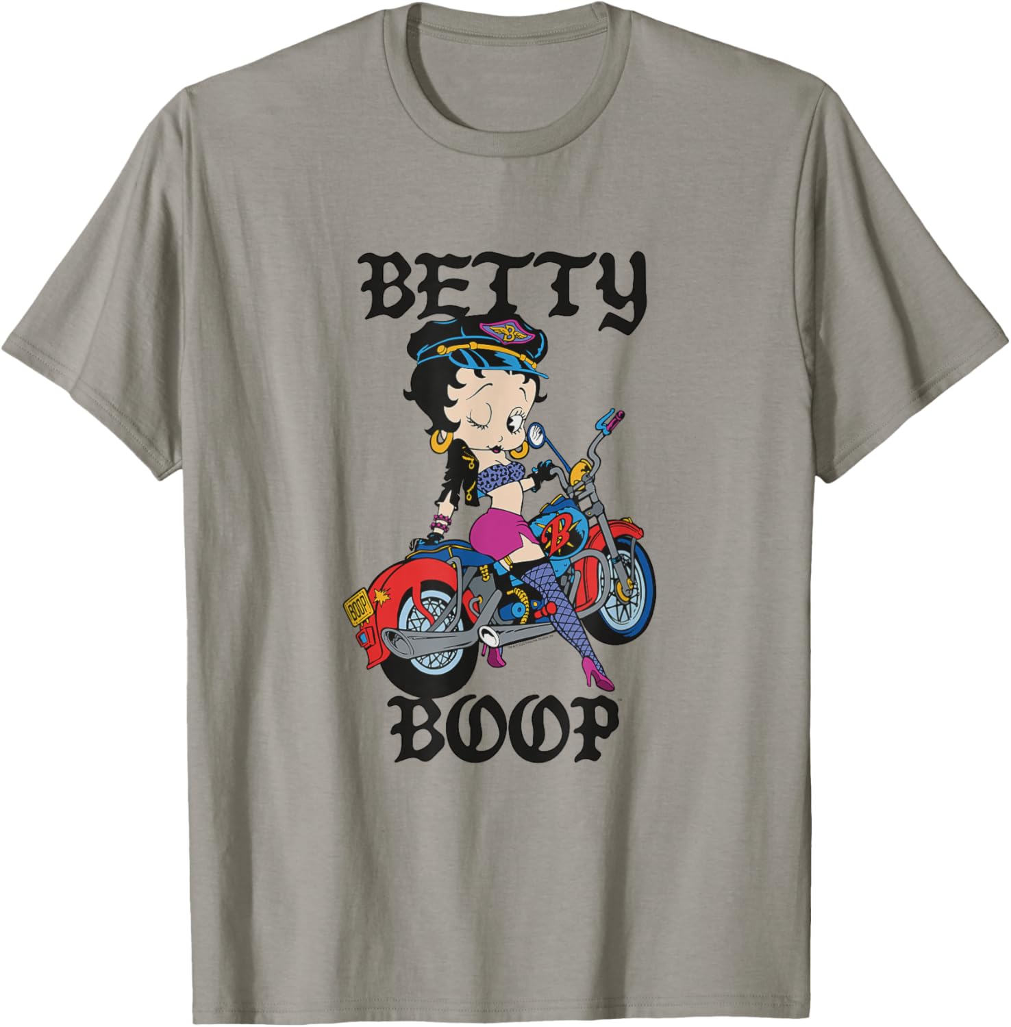 Betty Boop Vintage Biker Babe T-Shirt for Cool Retro Fashion Lovers - 16