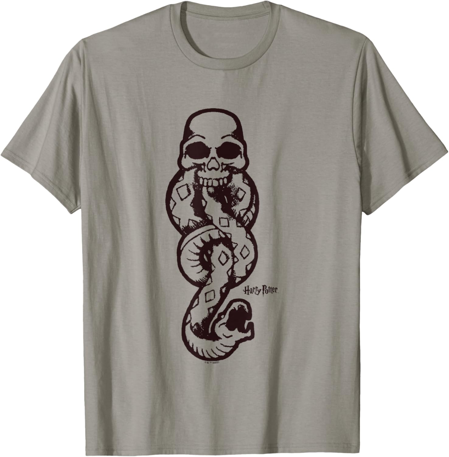 Harry Potter Dark Mark Tonal Logo T-Shirt for Fans of the Wizarding World - 6
