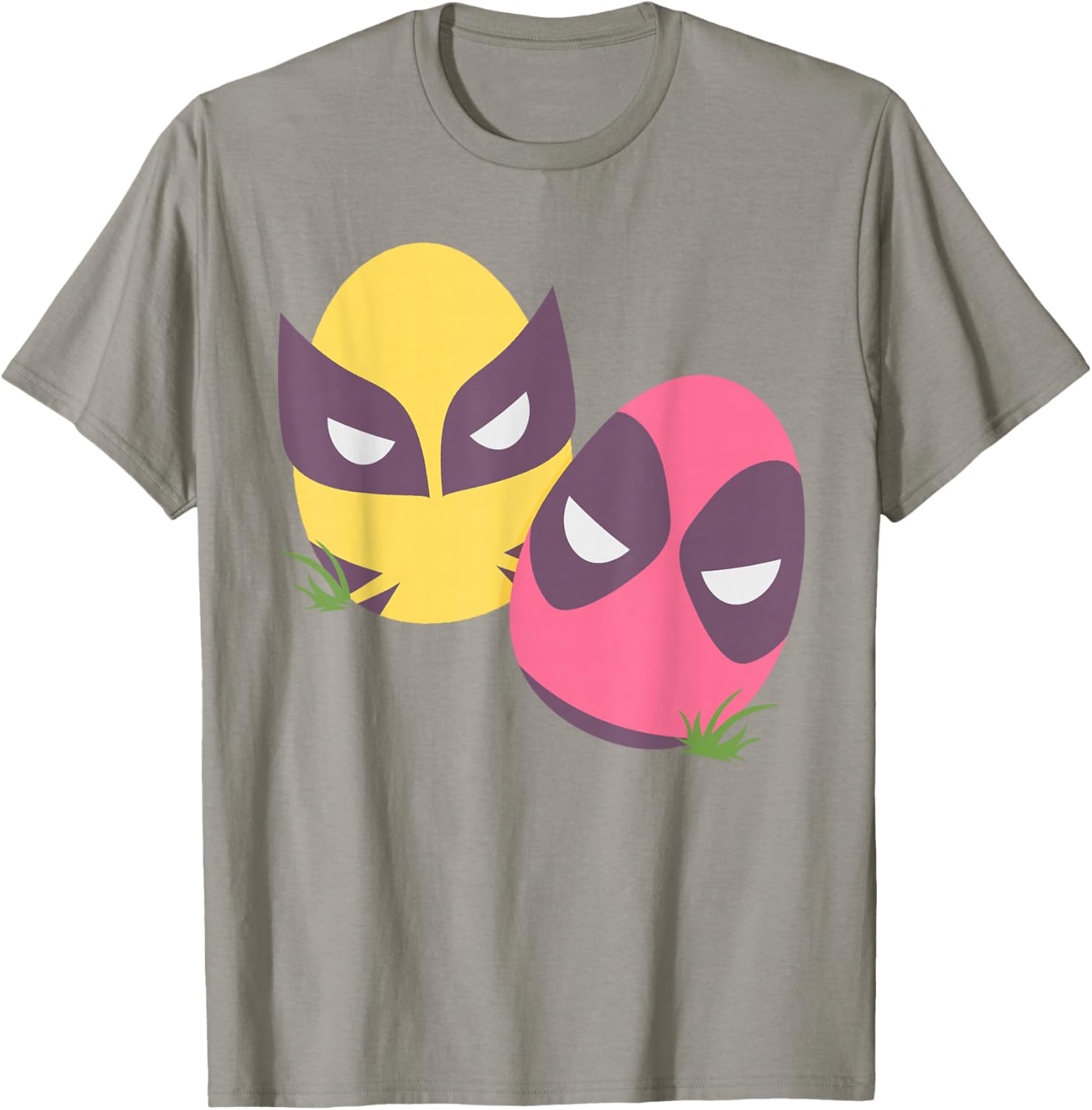 Marvel Deadpool and Wolverine Pastel Easter Eggs T-Shirt for Spring Fun - 21