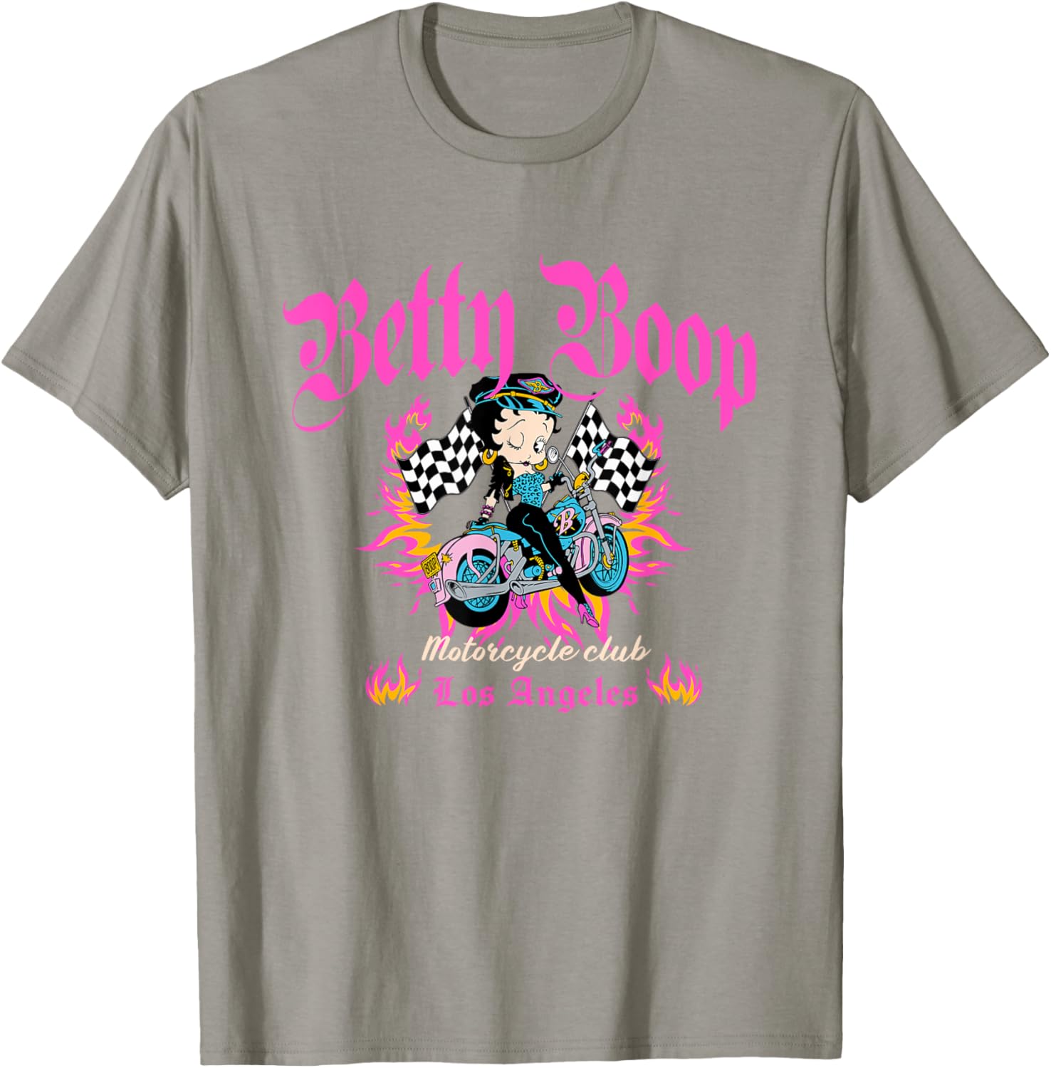 Betty Boop Born To Ride Motorcycle Club T-Shirt for Bike Lovers - 14