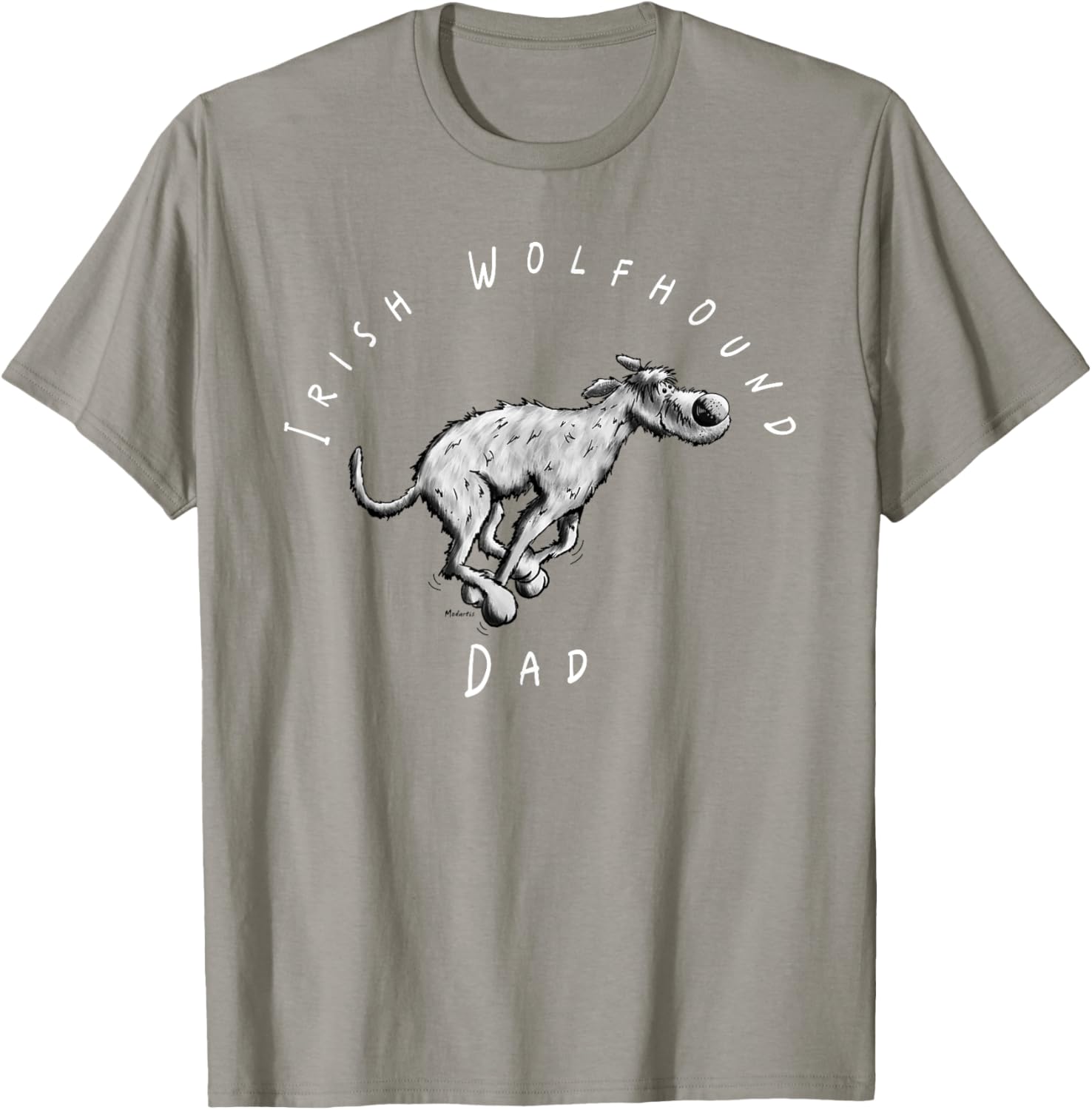 Irish Wolfhound Dad Fun Cartoon T-Shirt for Dog Lovers - Great Gift! - 21