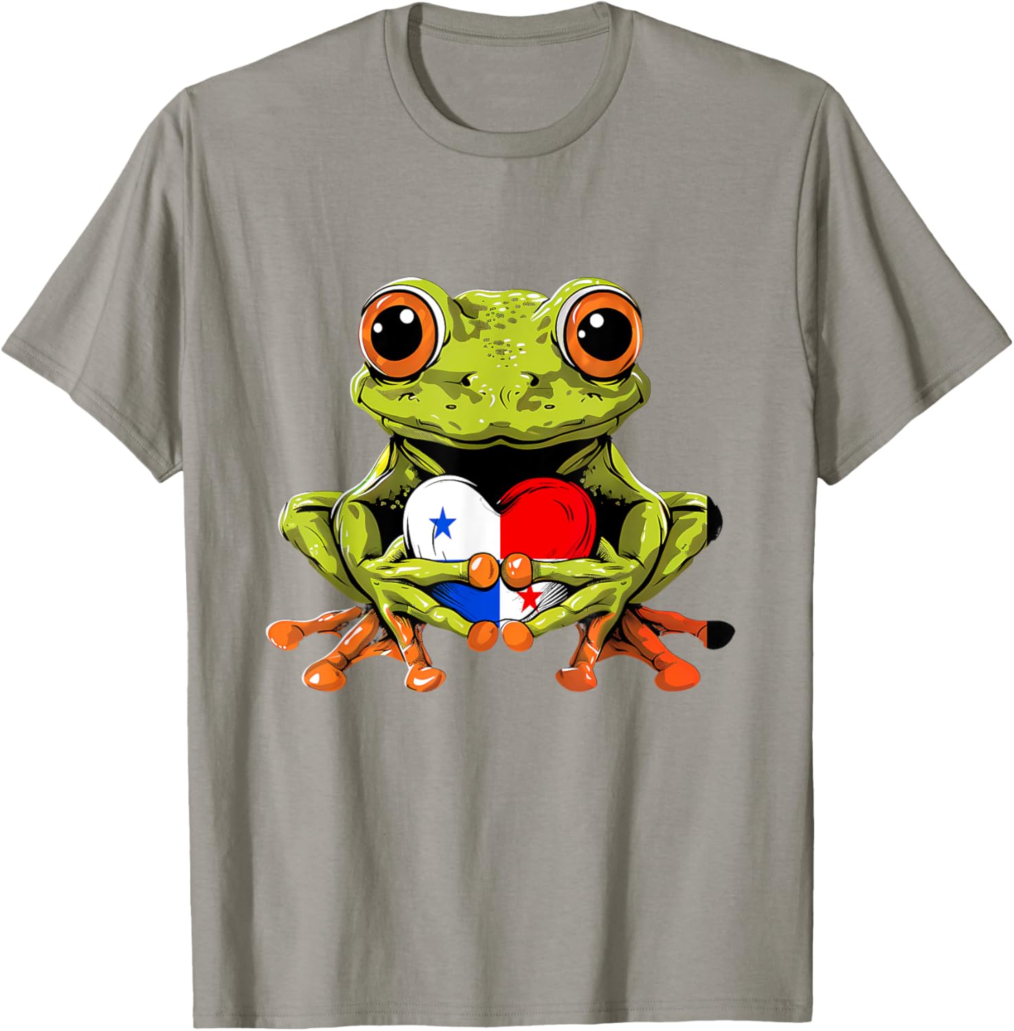 Panama Toad Frog Heart T-Shirt Celebrating Panamanian Roots and Pride - 10