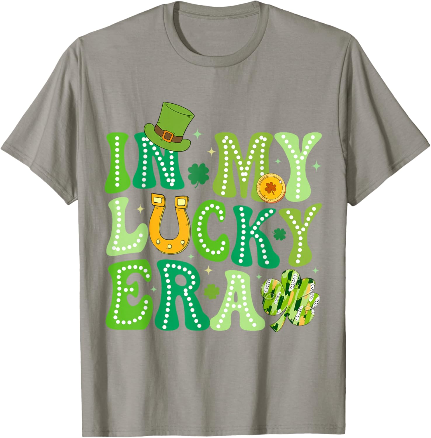 Groovy St Patricks Day Shamrock Lucky Charm T-Shirt for Fun Celebrations - 7