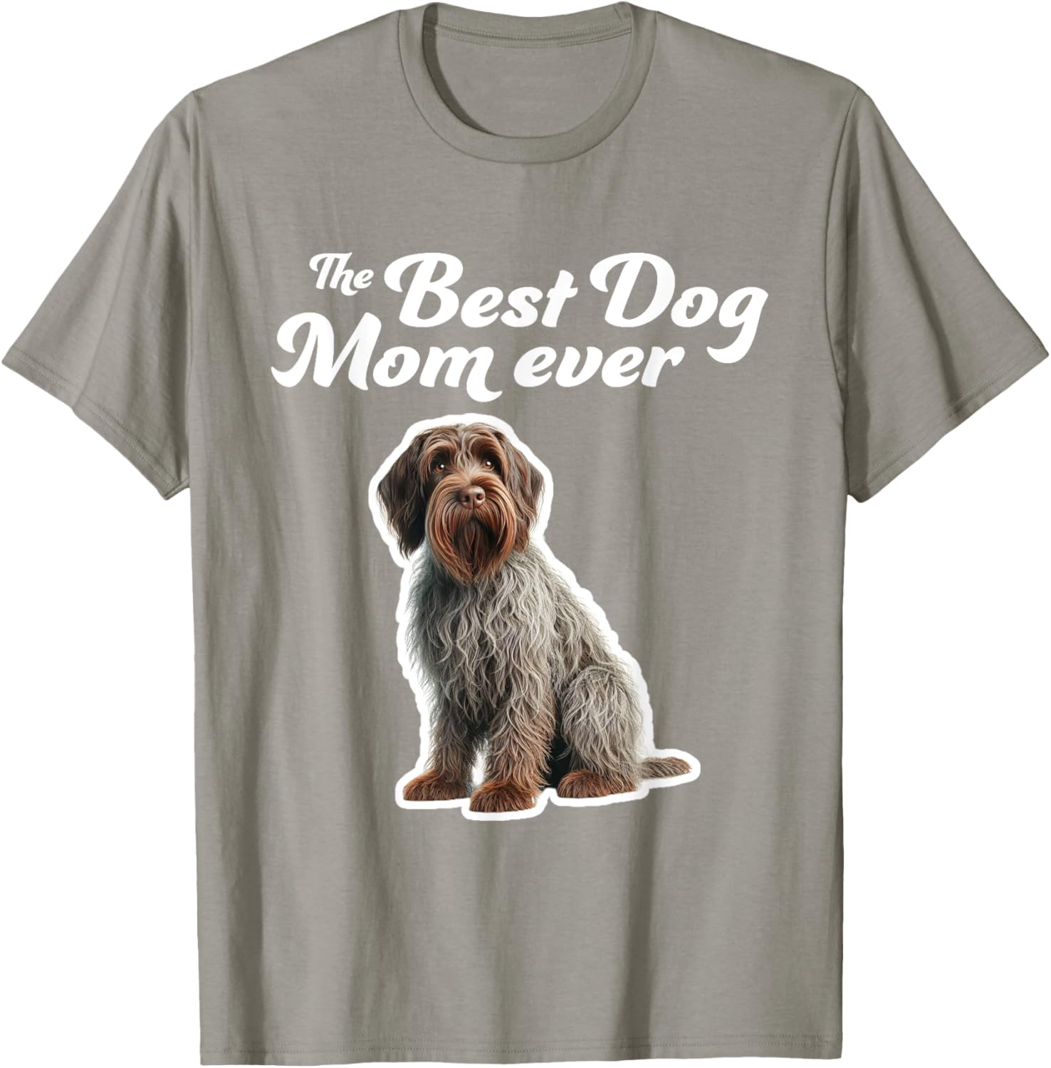 Best Dog Mom Ever T-Shirt for Wirehaired Pointing Griffon Lovers - 16