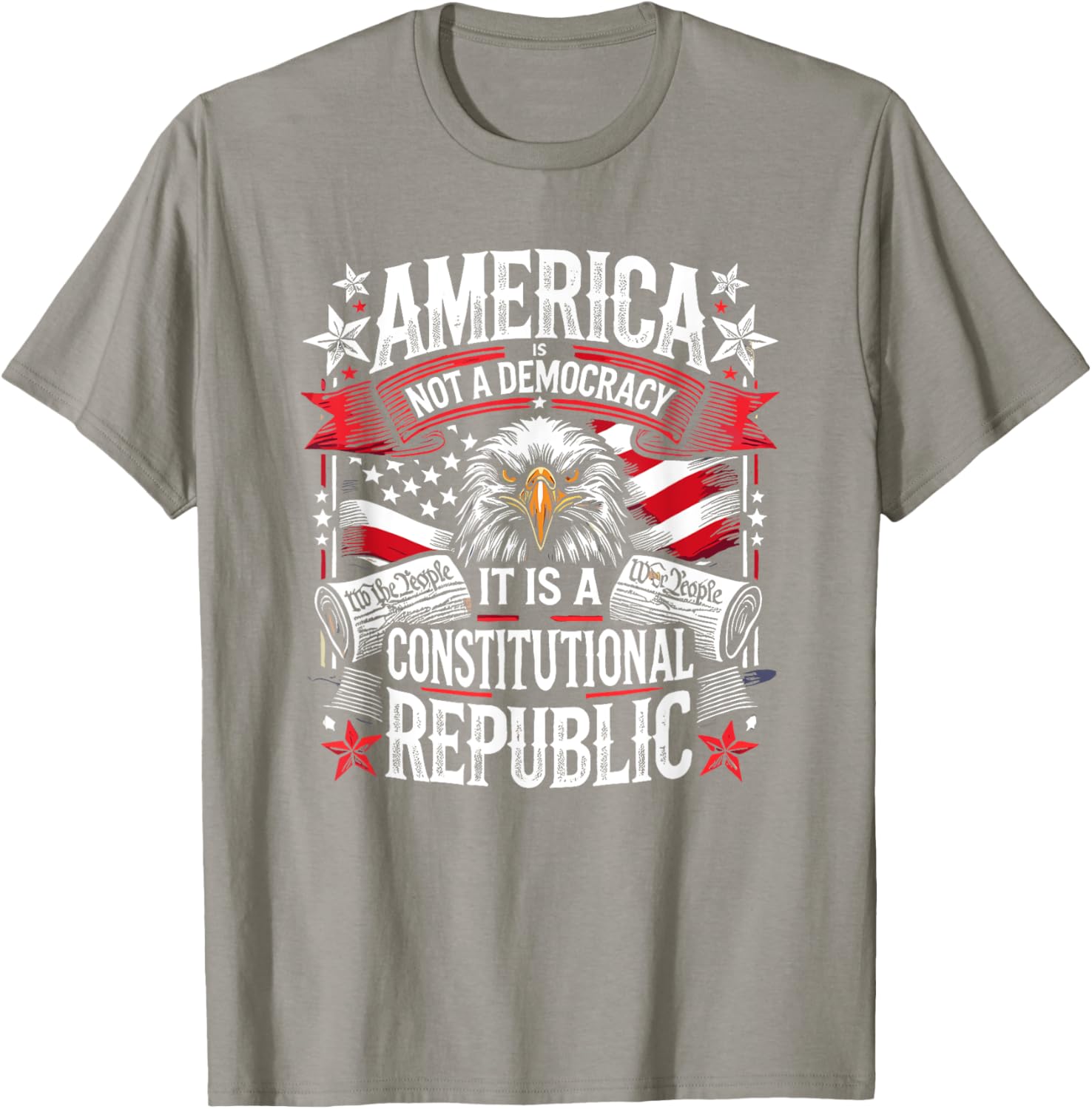 America Is Not A Democracy Constitutional Republic T-Shirt for Freedom Lovers - 21