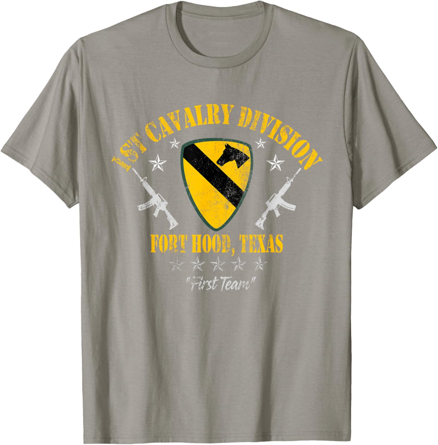 1st Cavalry Division Veteran Fort Hood TX Vintage Patriotic T-Shirt - 15