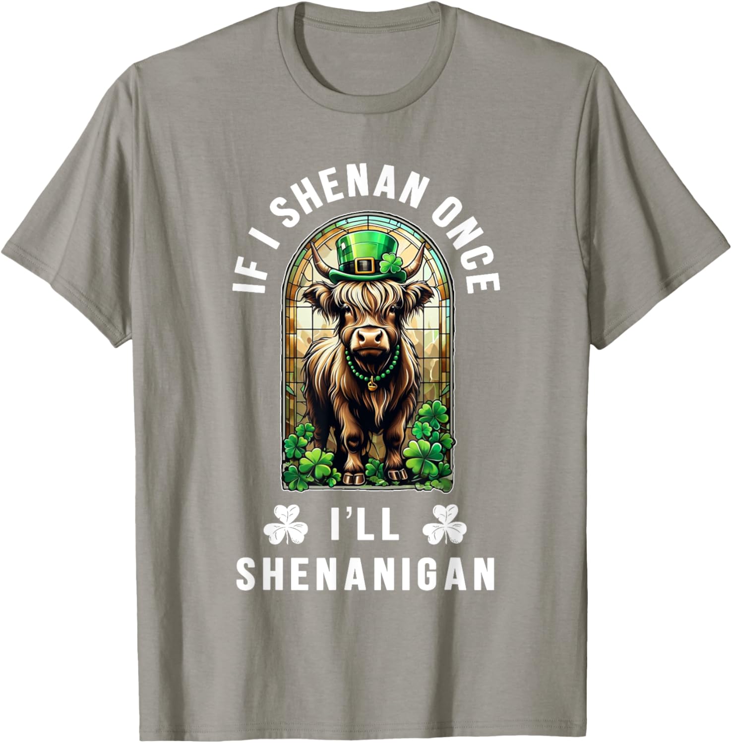 St Patrick's Day Shenanigans Nordic Cow T-Shirt for Fun Celebrations - 4