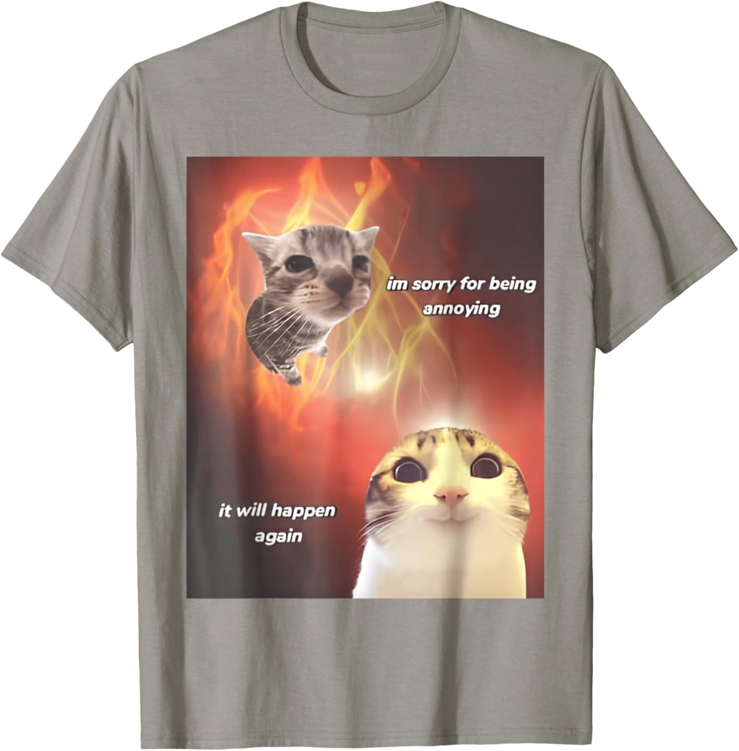 I'm Sorry For Being Annoying Cat T-Shirt for All Ages and Genders - 26