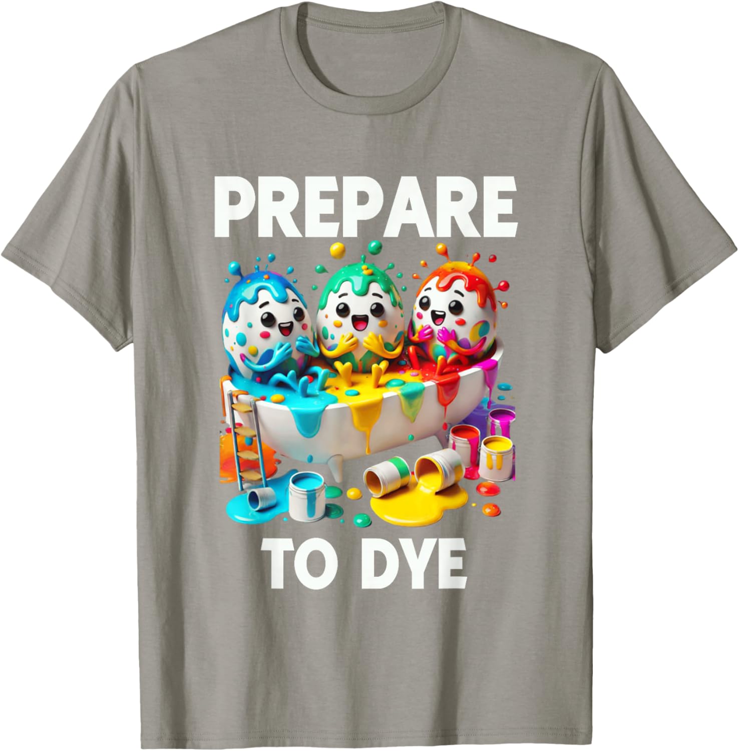 Prepare To Dye Funny Easter Egg T-Shirt for Men and Women - 1