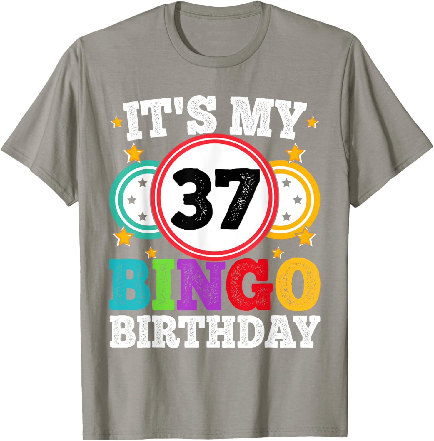 Funny Bingo 37th Birthday T-Shirt for Men and Women - Celebrate in Style - 4