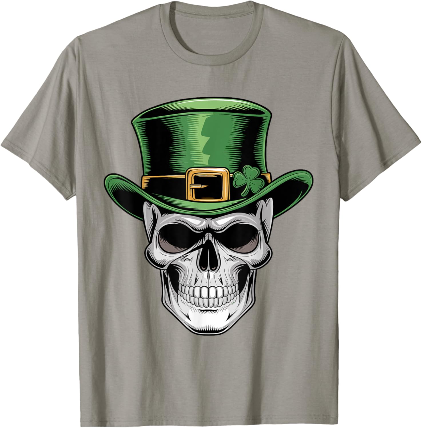 Skull St. Patrick's Day Irish Shamrock T-Shirt for Lucky Celebrations - 7