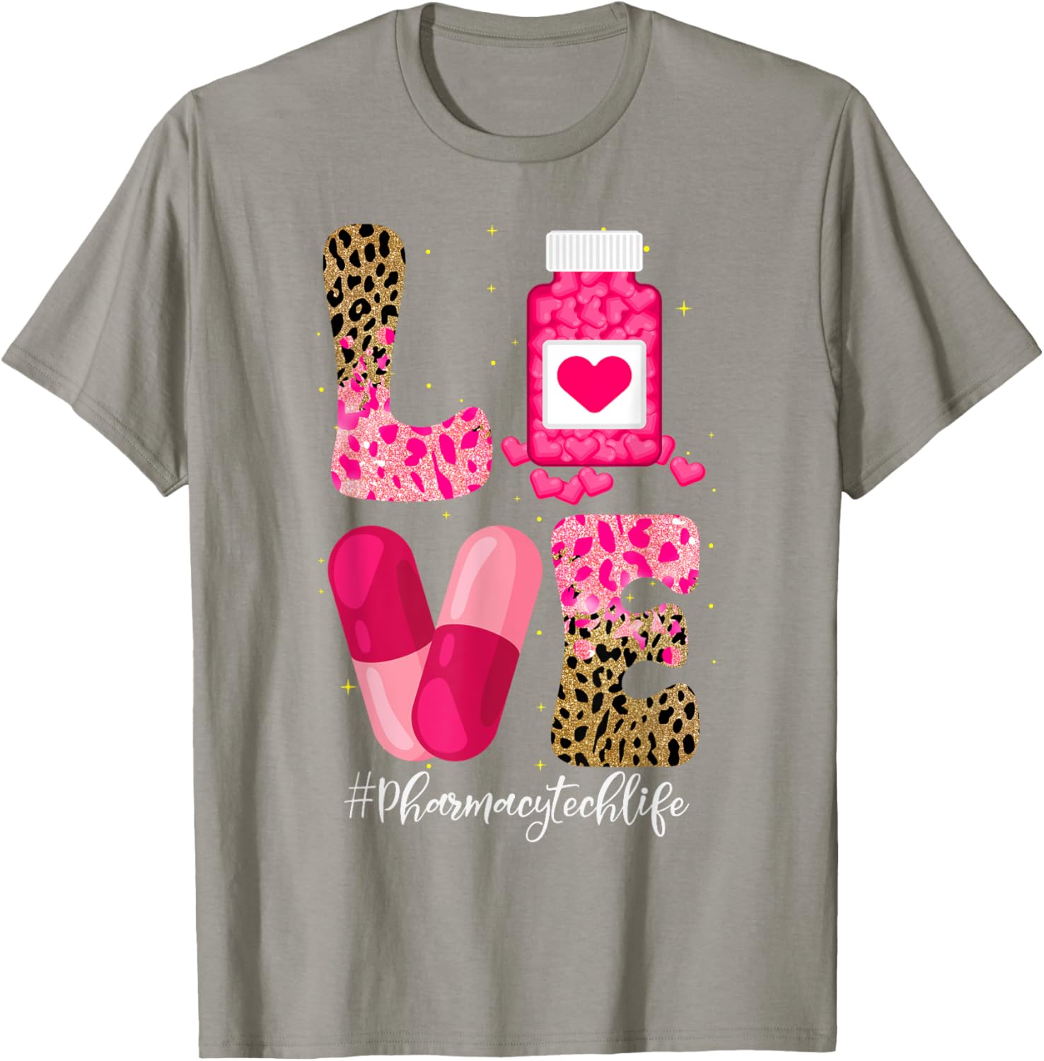 Love Pharmacy Tech Life T-Shirt for Pharmacy Technicians and Medicine Lovers - 17