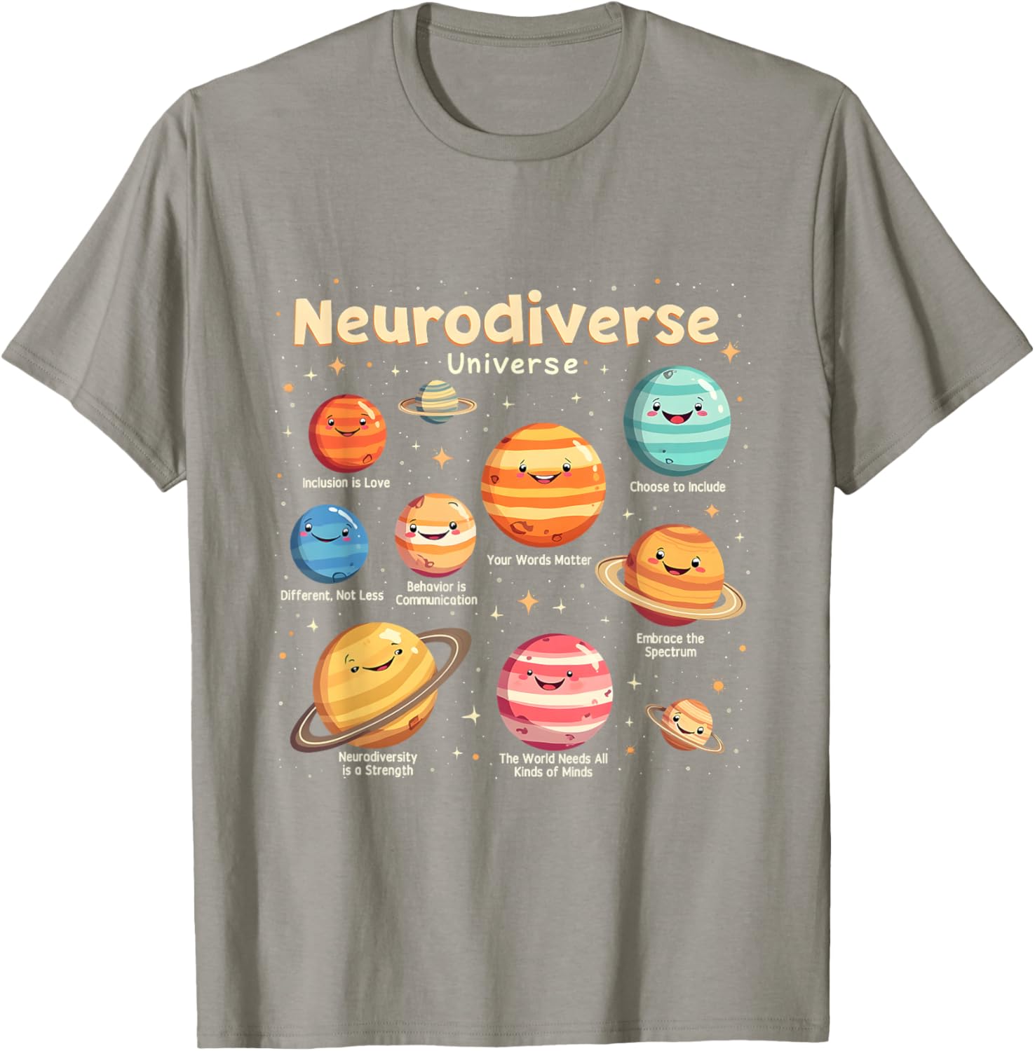 Neurodiverse Universe Autism Awareness T-Shirt - Celebrate Diversity in Style - 8