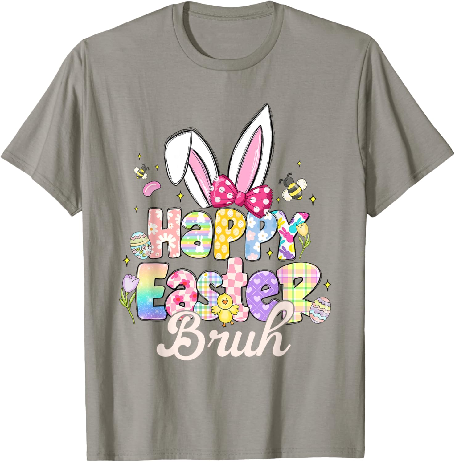 Funny Easter Bruh Meme T-Shirt for Bro Happy Spring Celebrations - 3
