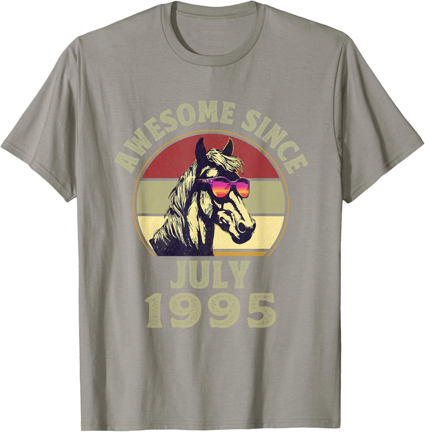 Awesome Since July 1995 27th Birthday T-Shirt for Horse Lovers - 1