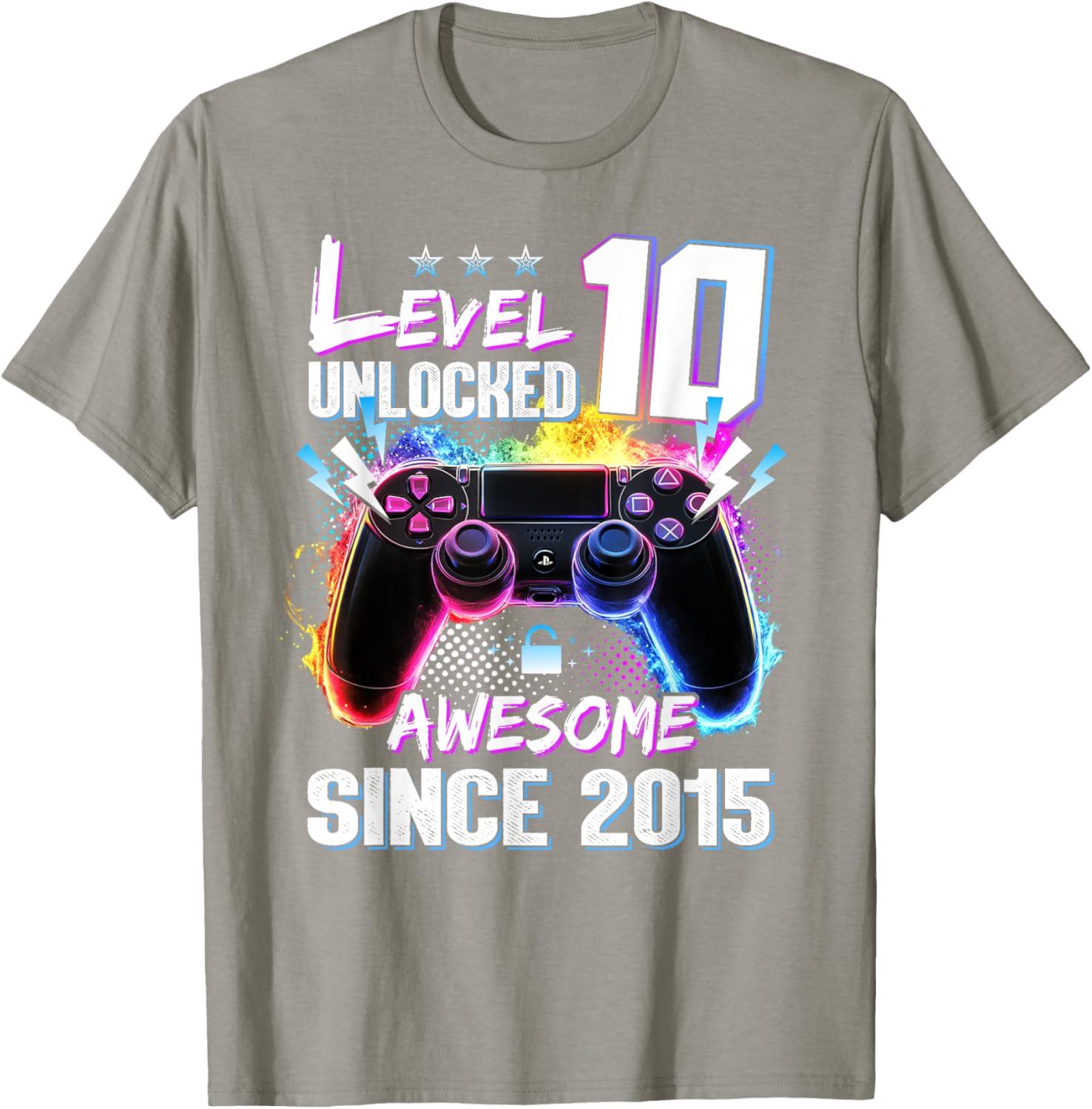 Level 10 Unlocked 10th Birthday T-Shirt Awesome Gift for Kids - 6