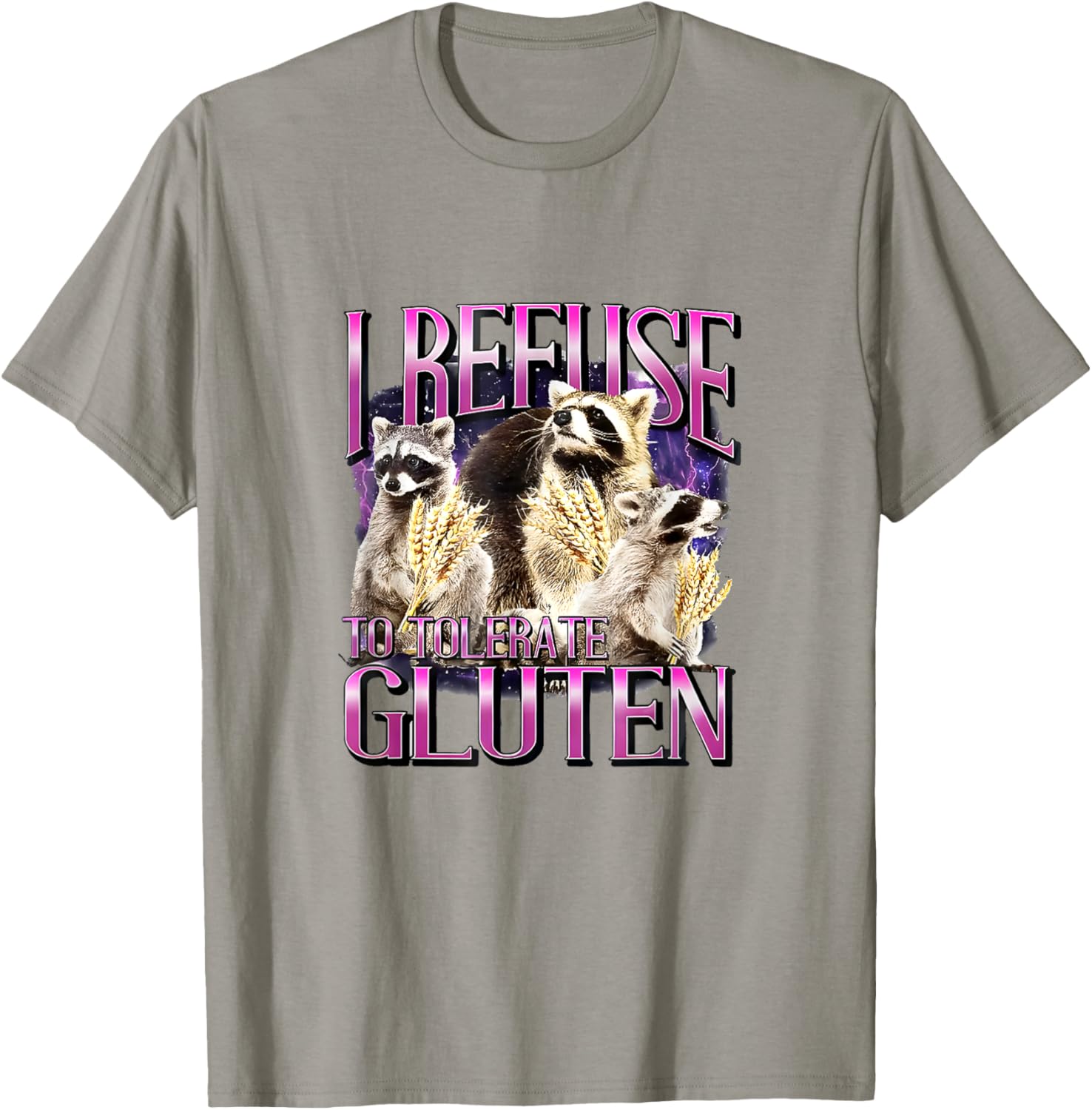 I Refuse To Tolerate Gluten T-Shirt Fun Gluten-Free Apparel - 12