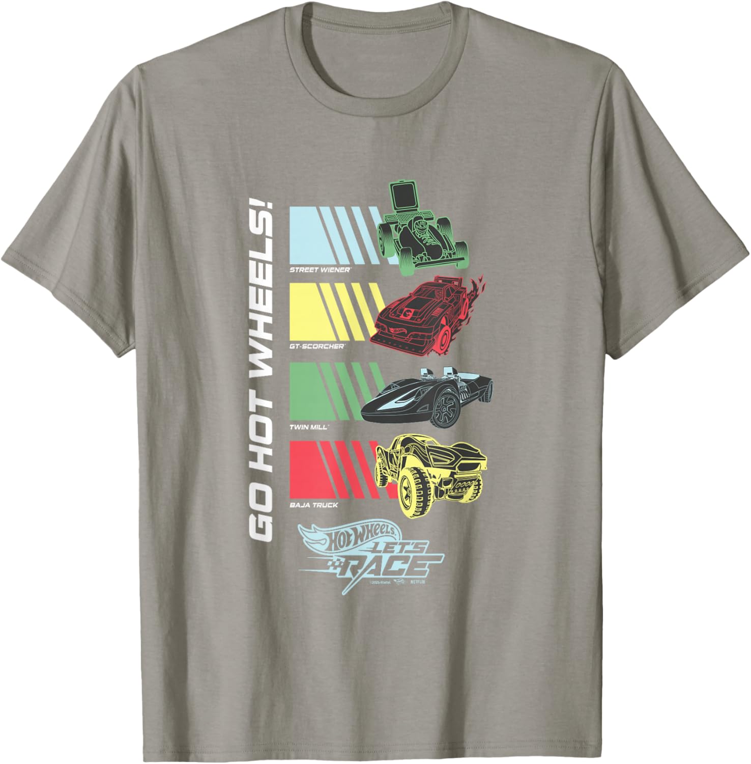 Hot Wheels Let's Race T-Shirt for Kids - Fun Racing Graphic Tee - 9