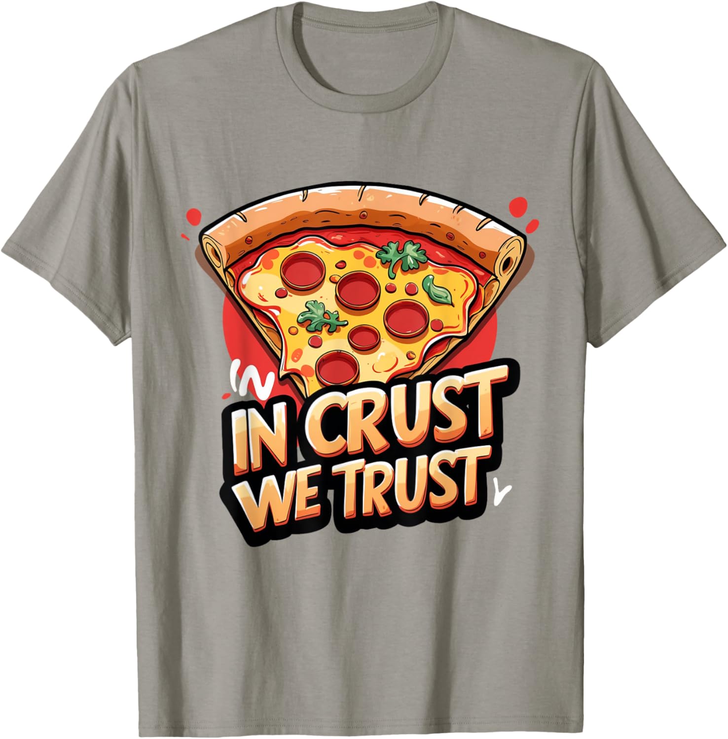 In Crust We Trust Funny Pizza Chef T-Shirt for Pizza Lovers - 4