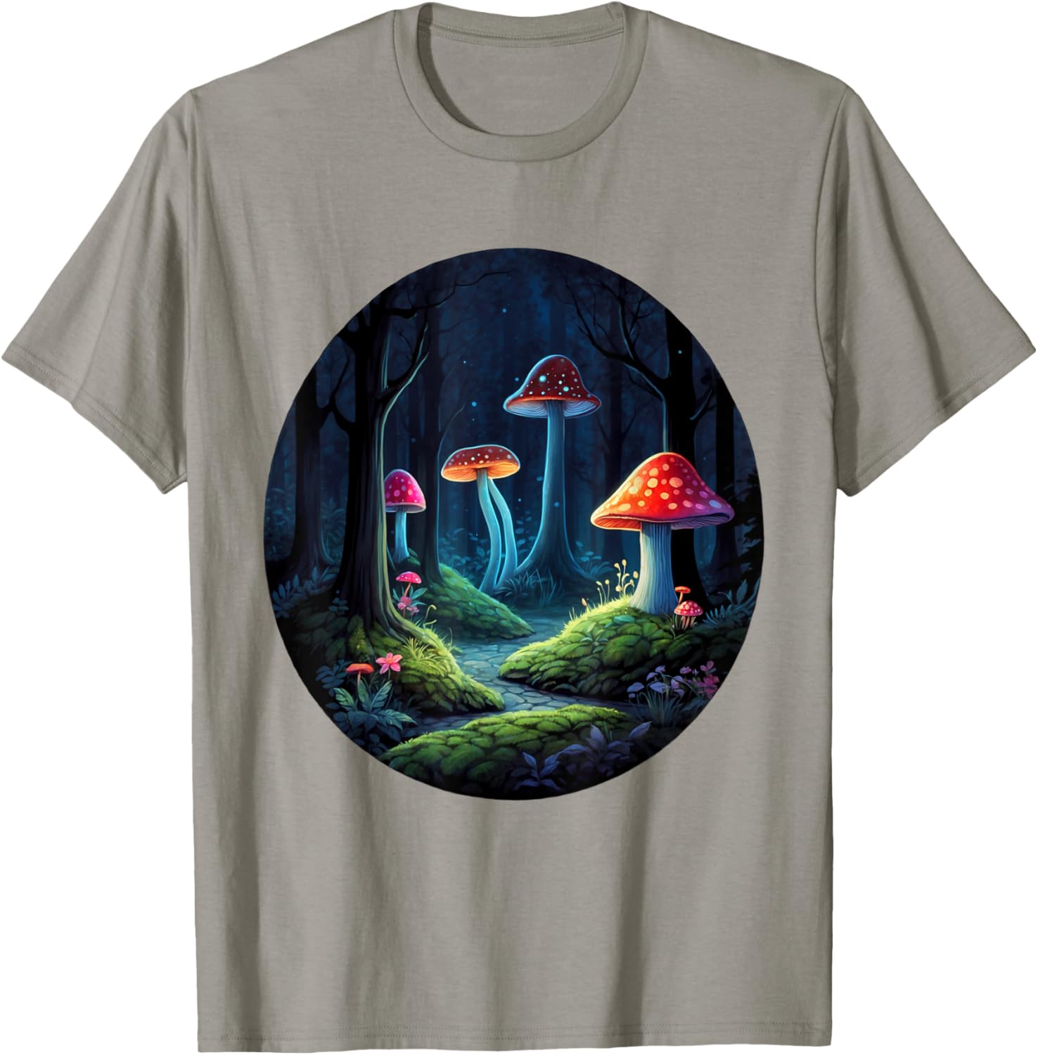 Magical Forest Mushrooms Kids T-Shirt | Whimsical Enchanting Design - 20