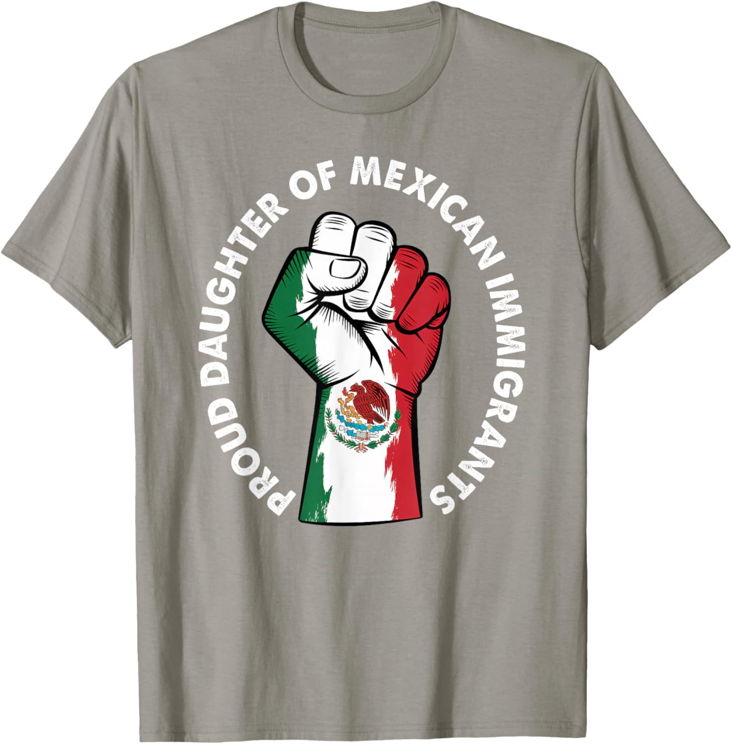 Proud Daughter of Immigrants Mexico Flag T-Shirt for Men and Women - 20