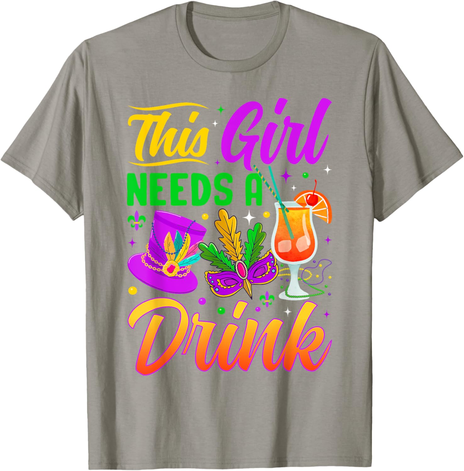 This Girl Needs A Drink Funny T-Shirt for Women - Casual Wear - 12