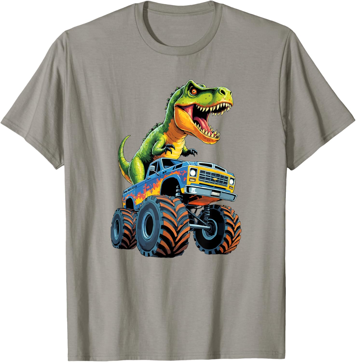 Monster Truck Dinosaur Birthday Party T-Shirt for Boys - Fun & Exciting! - 6