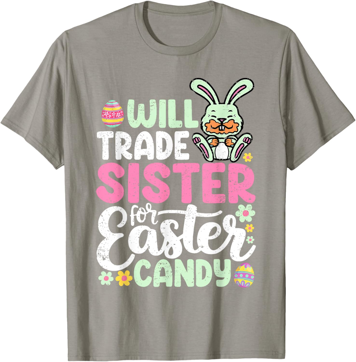 Funny Will Trade Sister For Easter Candy T-Shirt for Toddler Boys - 14