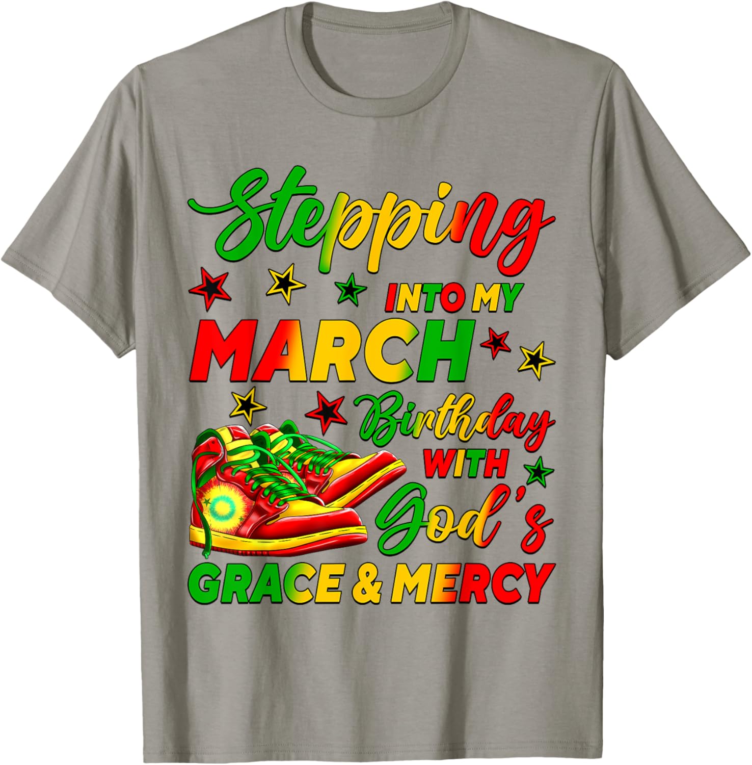March Birthday African American Shoes T-Shirt for Celebrating in Style - 5