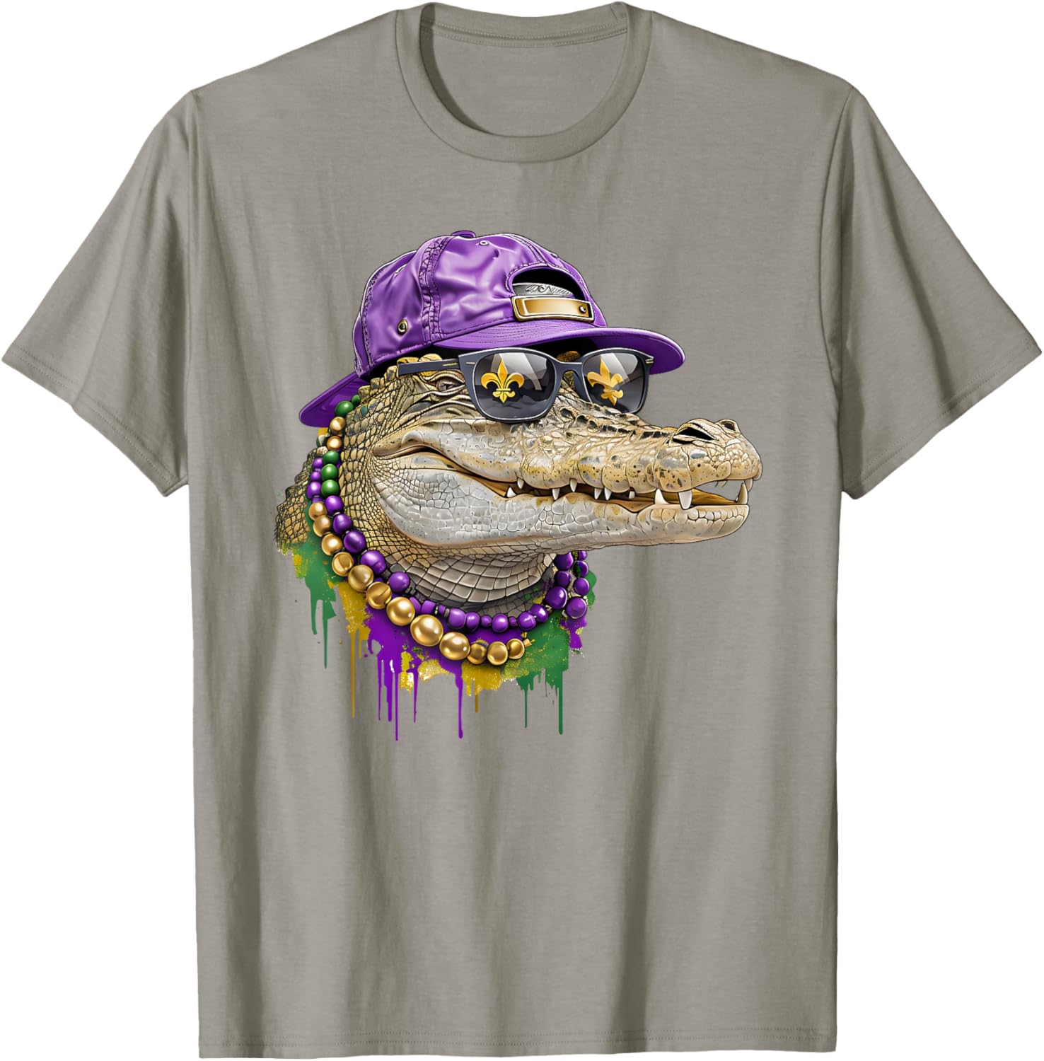 Mardigator Alligator Costume T-Shirt for Mardi Gras Fun for Everyone - 11