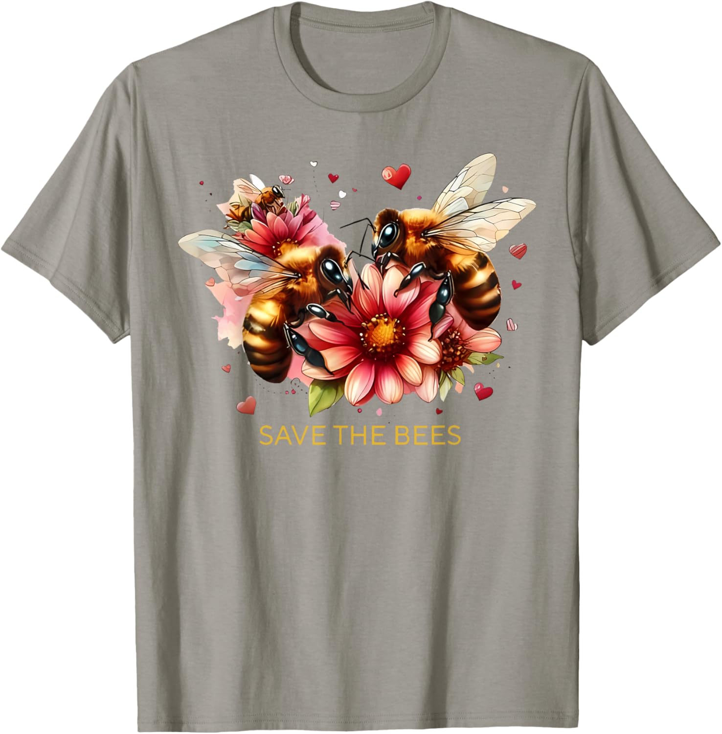 Save Our Bees Pollinator Gardening T-Shirt for Environmental Advocates - 3