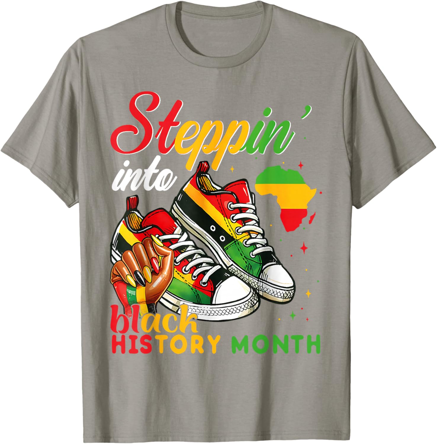Black History Month Sneakers T-Shirt for Black Girls - Celebrate Heritage - 11