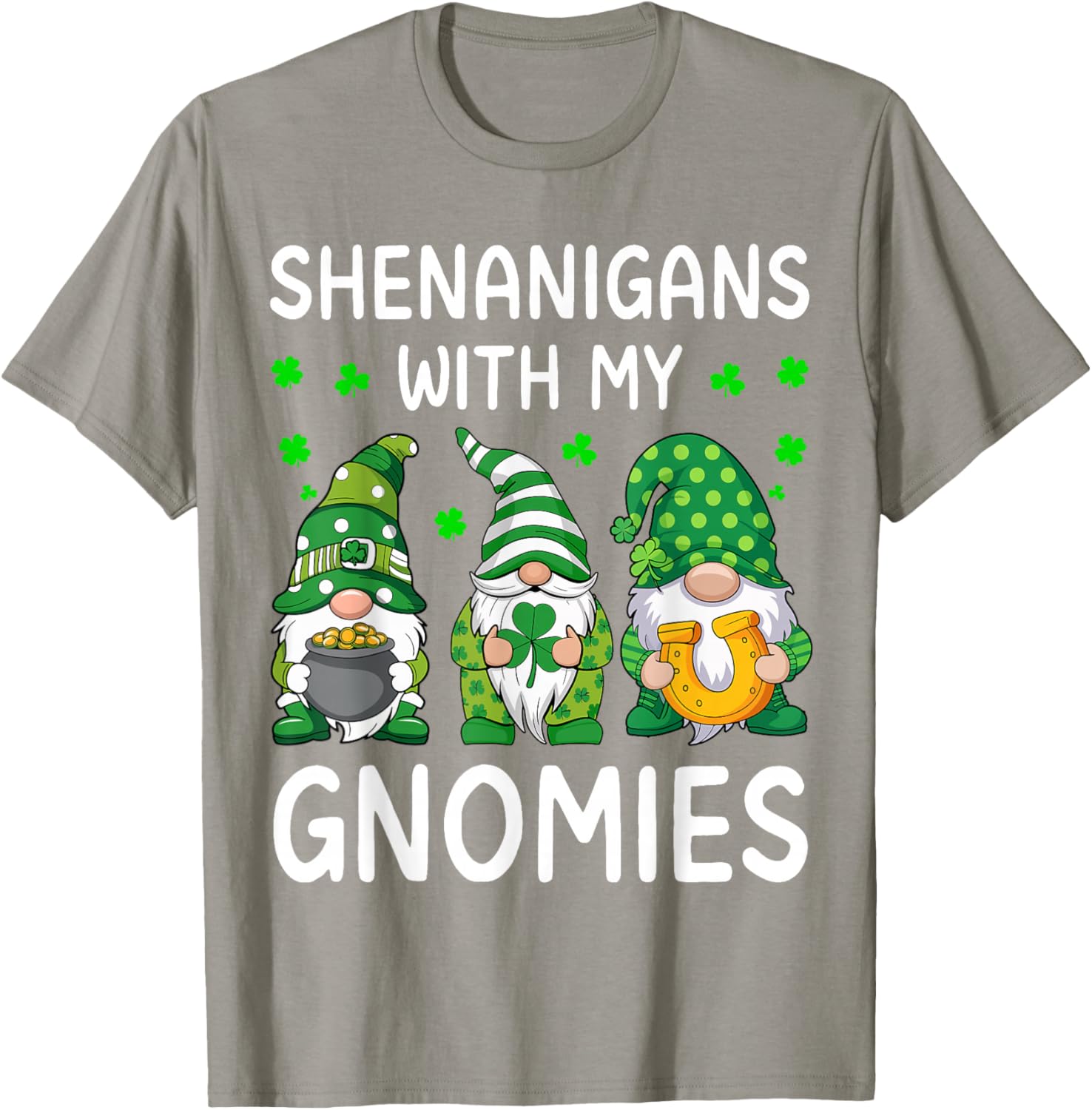 Shenanigans With My Gnomies St Patricks Day Gnome T-Shirt for Fun Celebrations - 8