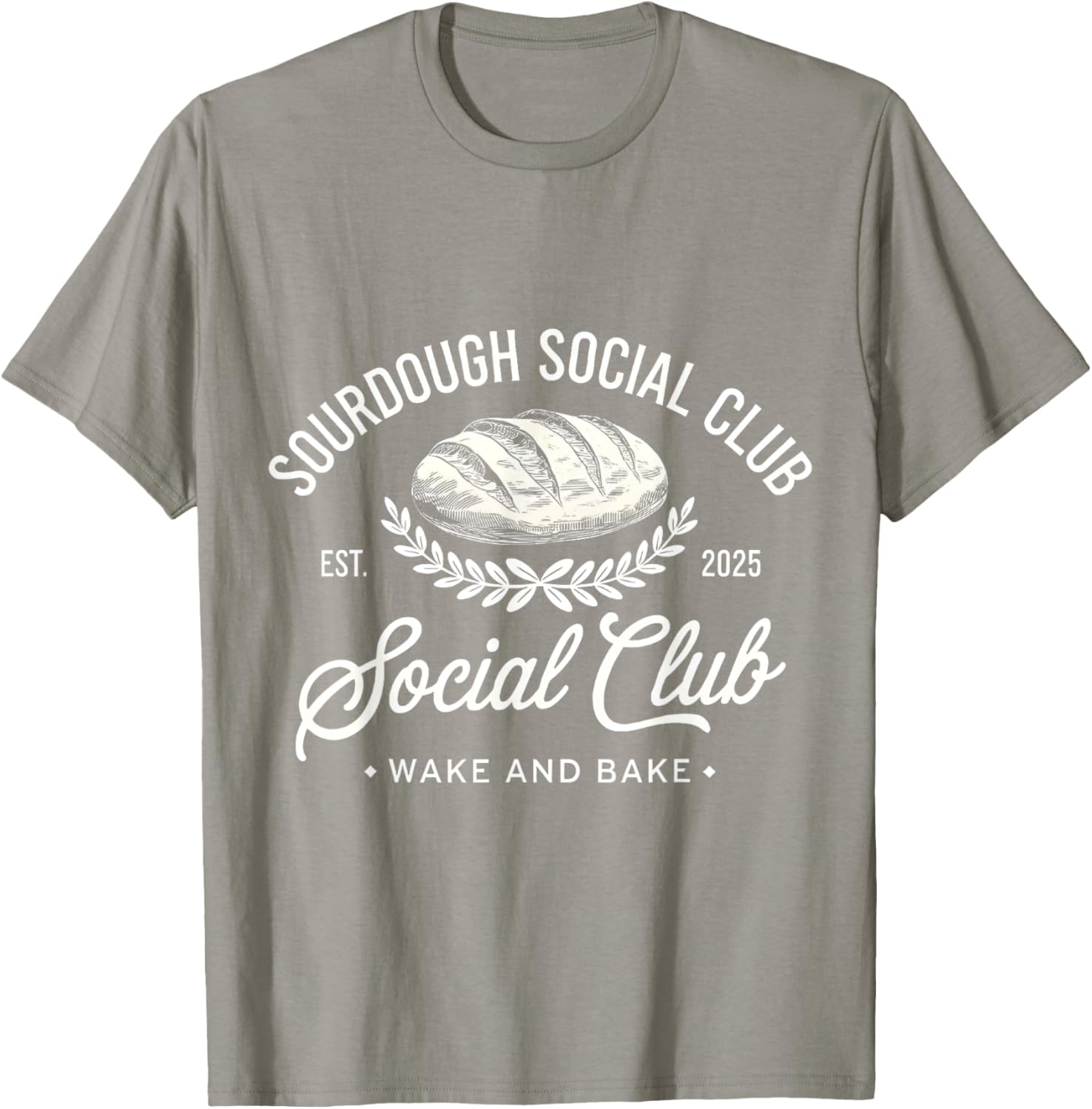 Sourdough Social Club Wake and Bake Retro Design T-Shirt for Fans - 2