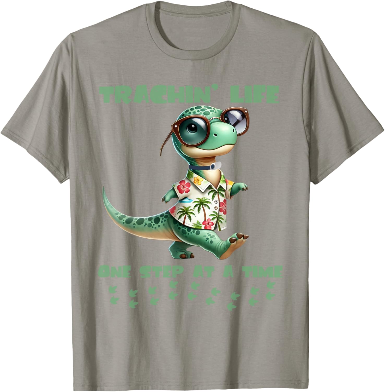 Trachin Life One Step at a Time Tracheostomy Awareness T-Shirt - 7