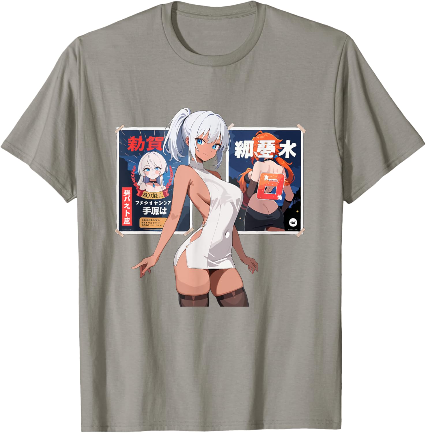 Stylish Waifu Anime Girl T-Shirt in Japanese Art Style for Fans - 10