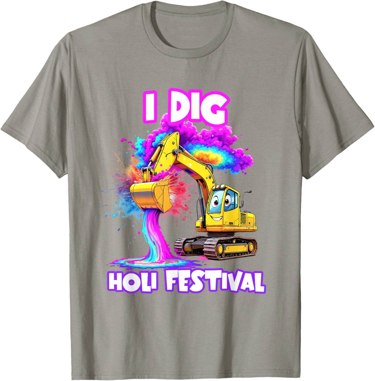 I Dig Holi Festival T-Shirt for Kids Boys Toddlers Celebrating India - 24