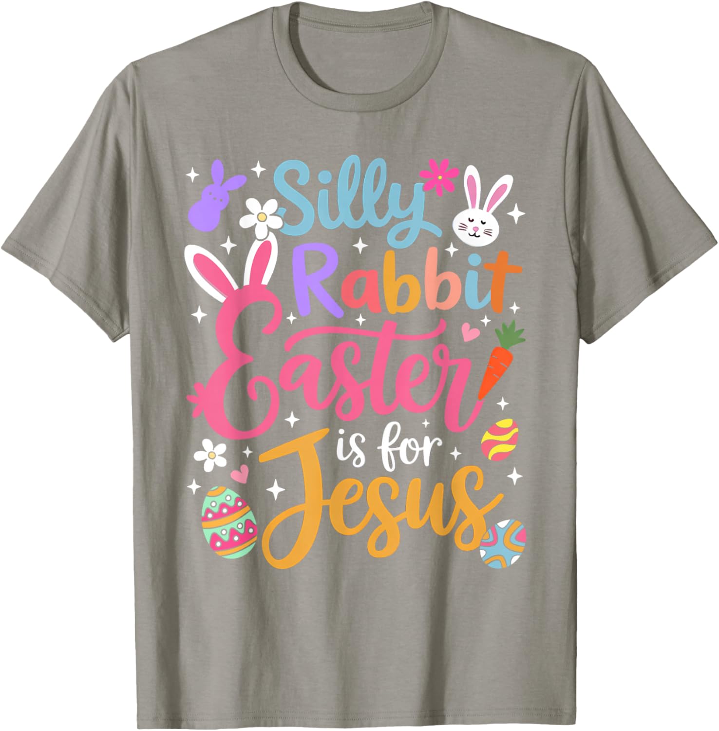 Silly Rabbit Easter Is For Jesus Christian T-Shirt for Faithful Celebrations - 3
